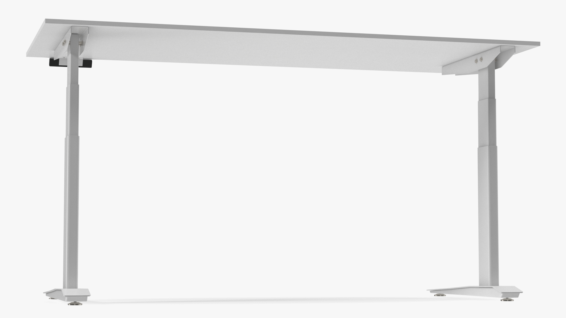 3D White Standing Desk Workstation