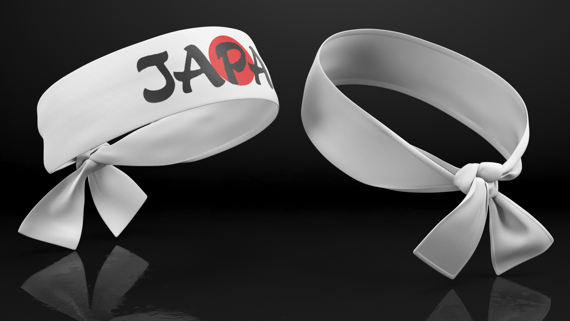 Headband White 3D model