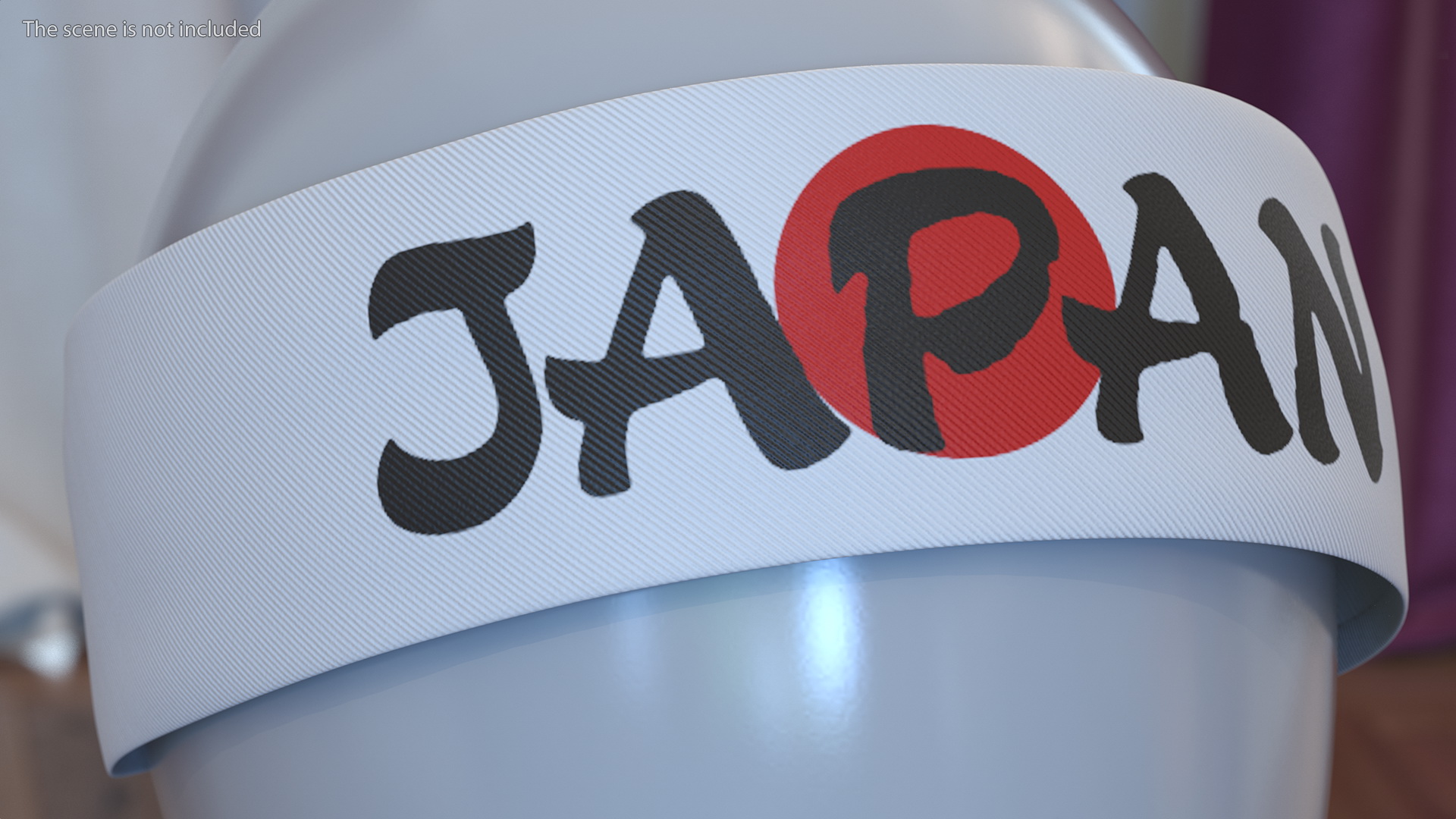 Headband White 3D model