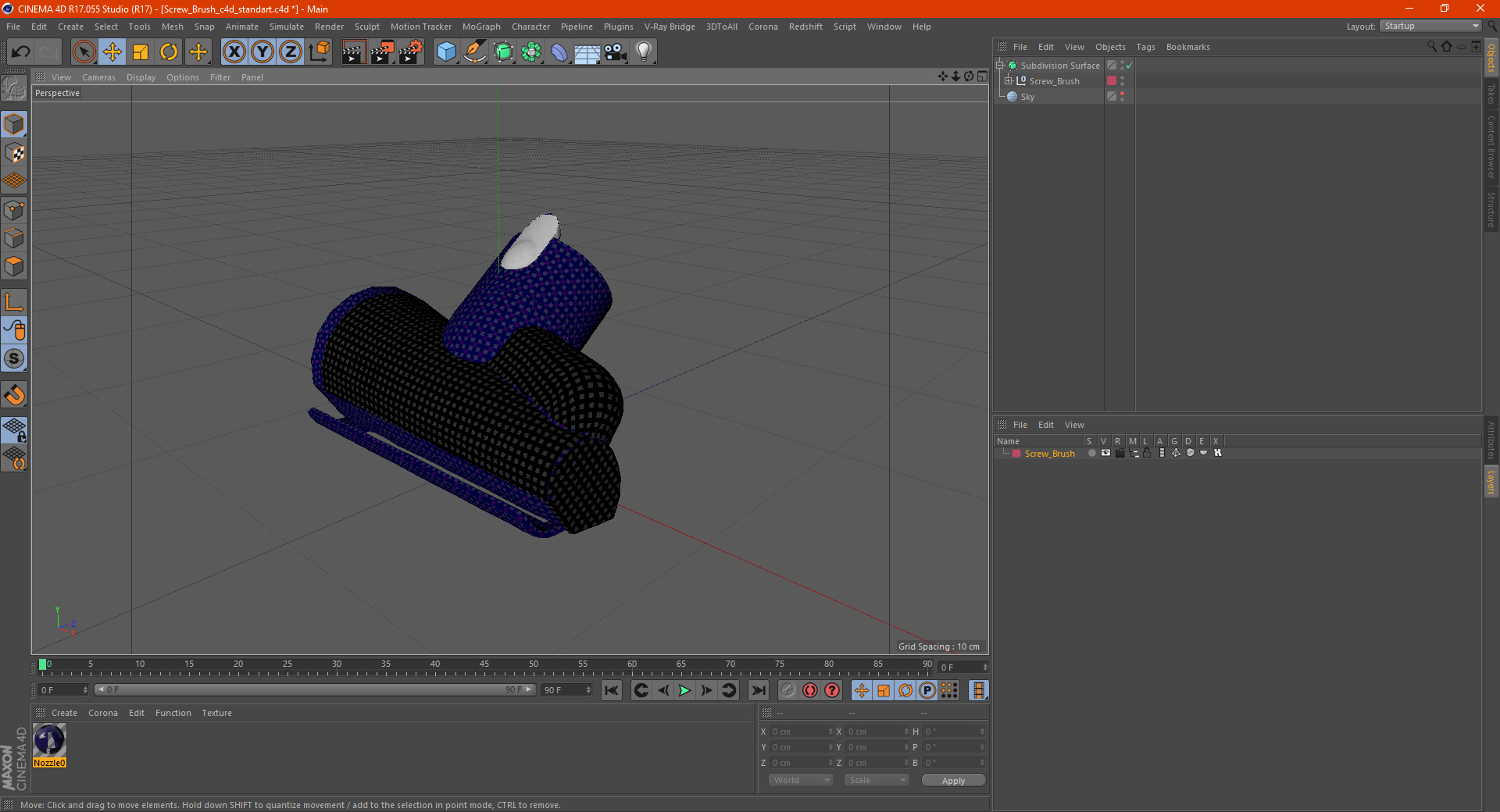 3D Screw Brush