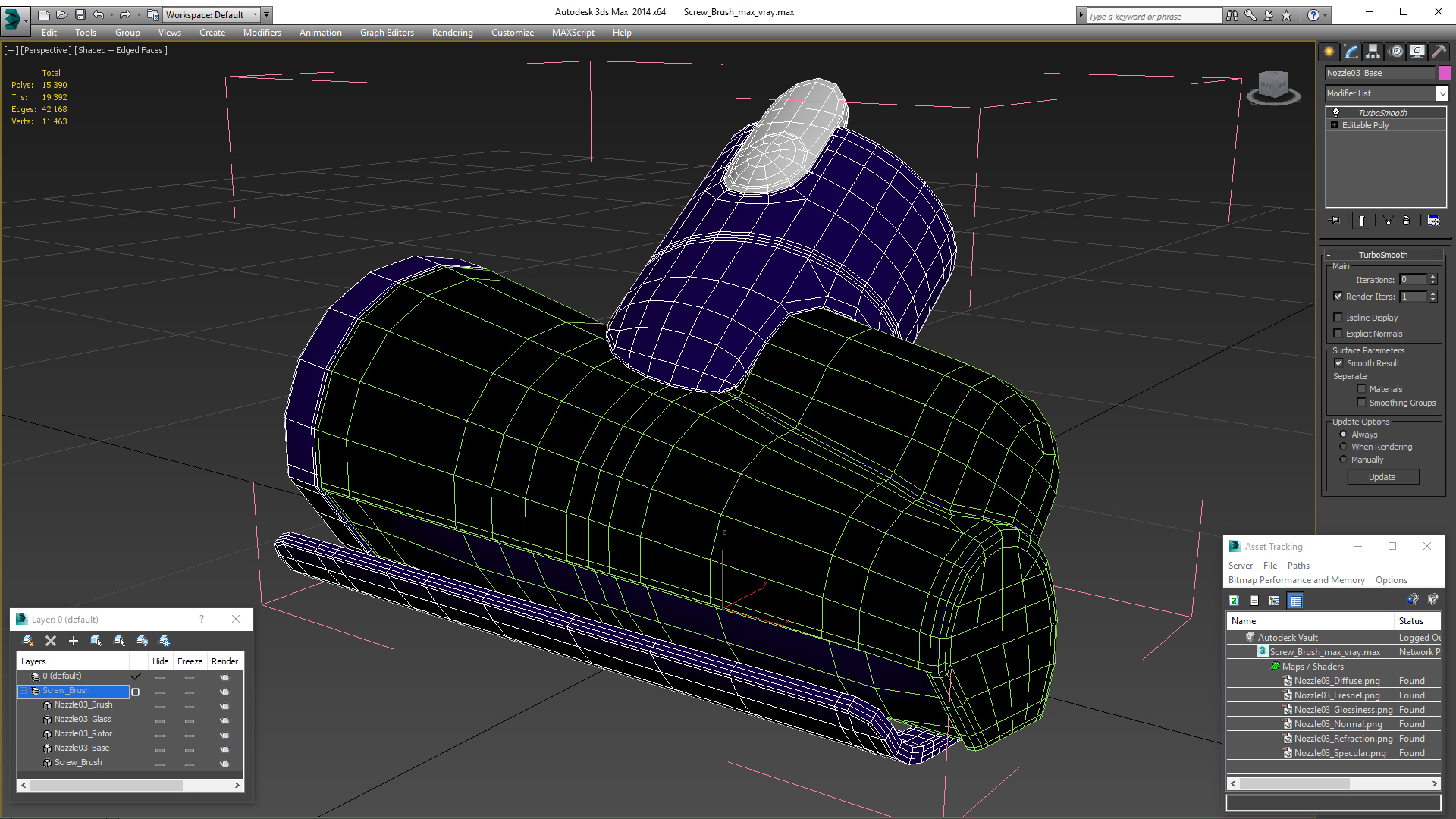 3D Screw Brush