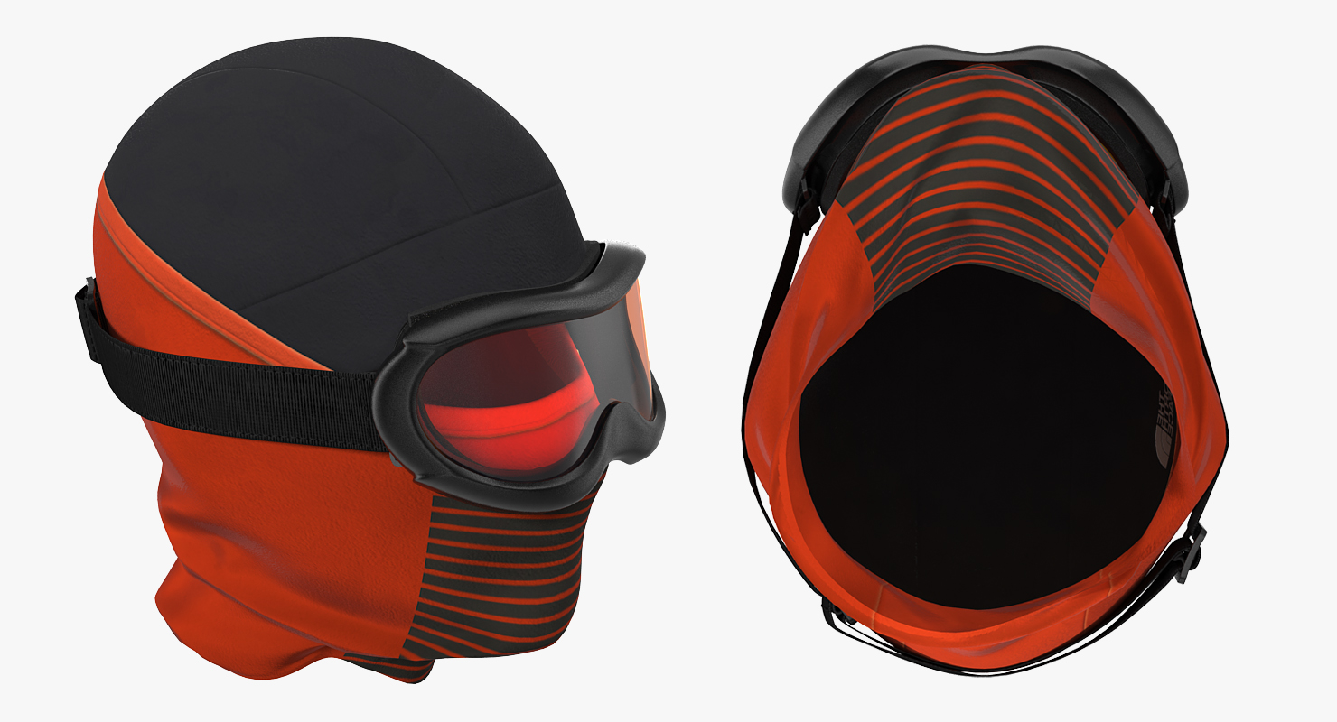 3D Balaclava Ski Face Mask with Goggles