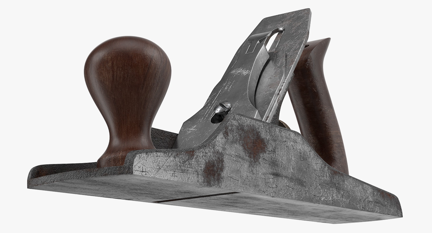 3D Wood Plane with Board