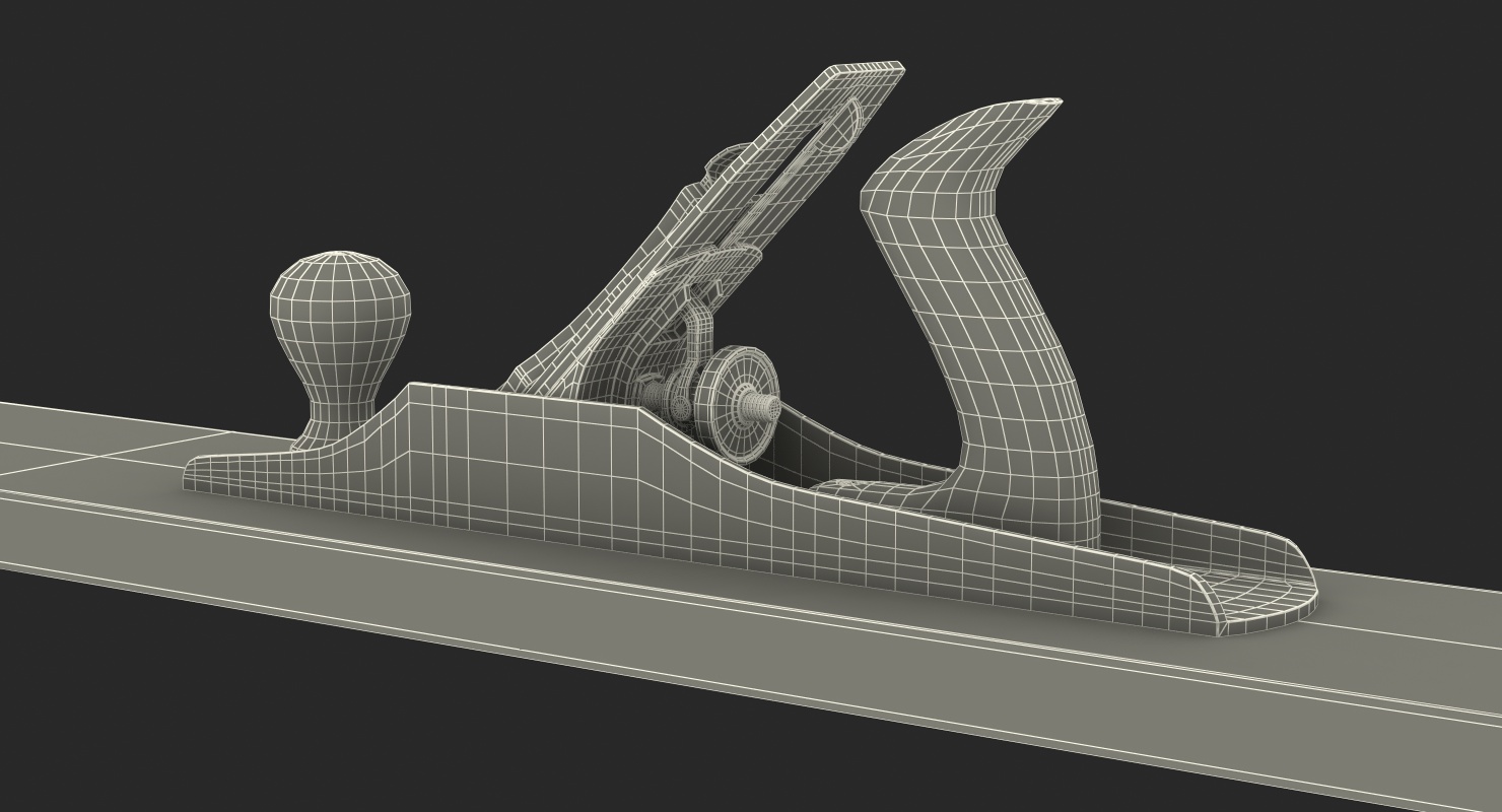 3D Wood Plane with Board