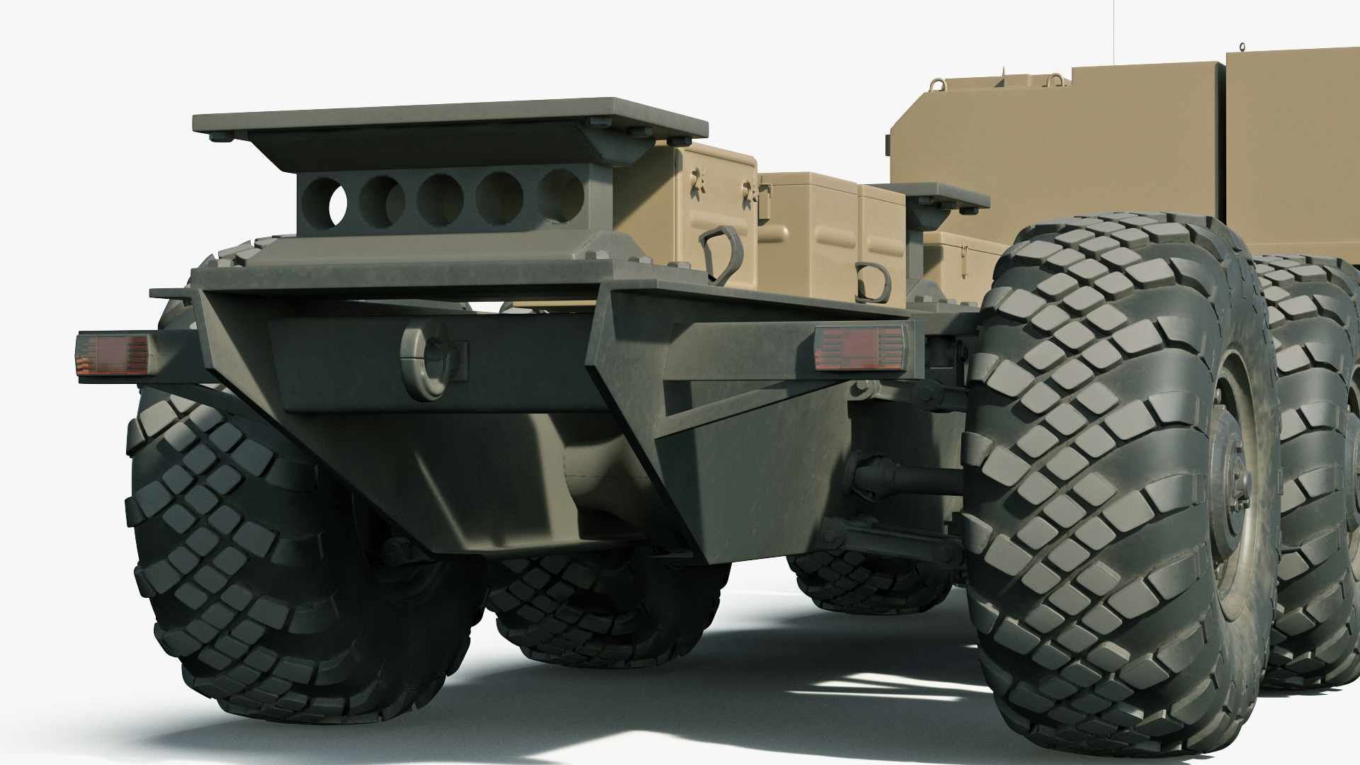 3D model MAZ 543M 8x8 Truck Desert