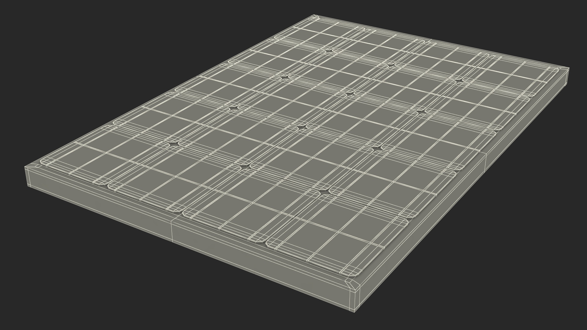 3D Asbestos Roof Slate with Solar Panel
