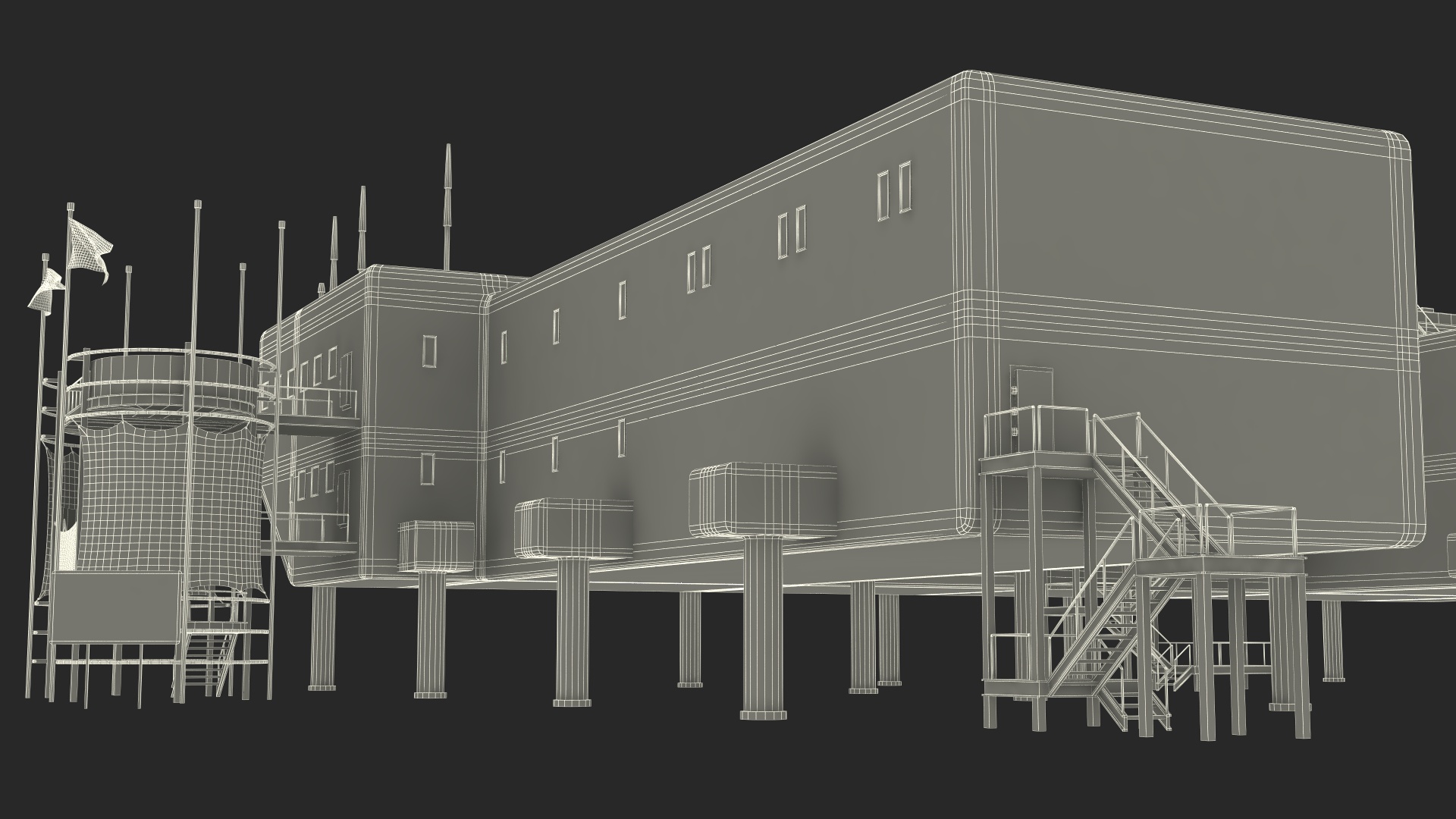 3D US Amundsen Scott South Pole Station