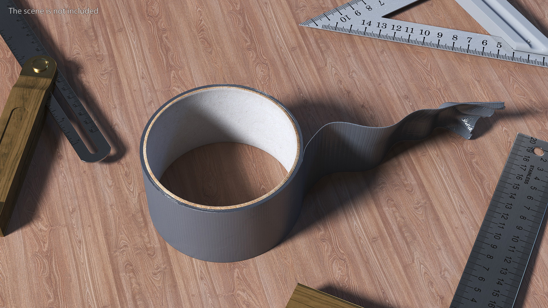 3D Adhesive Tape Roll model