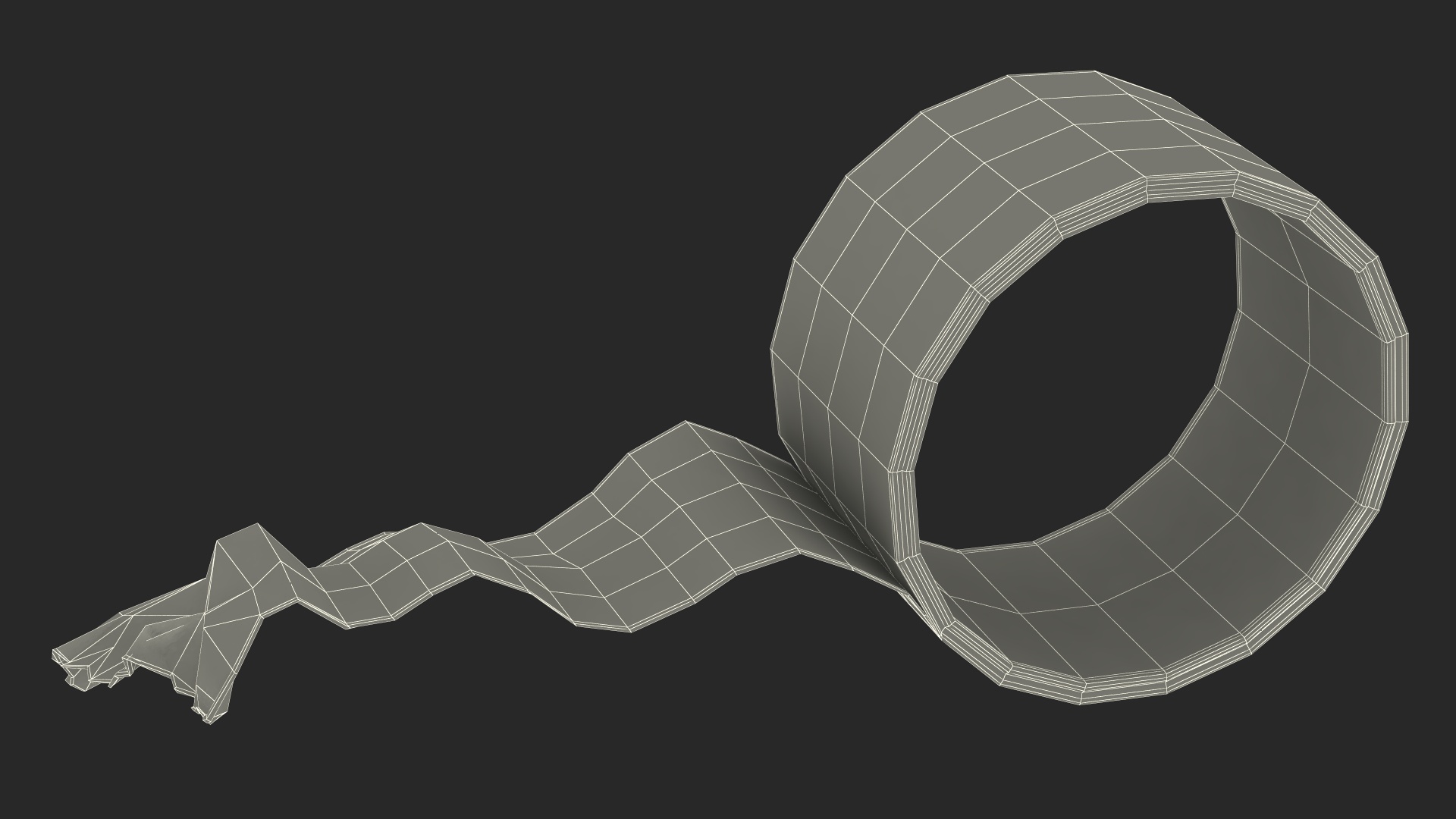 3D Adhesive Tape Roll model