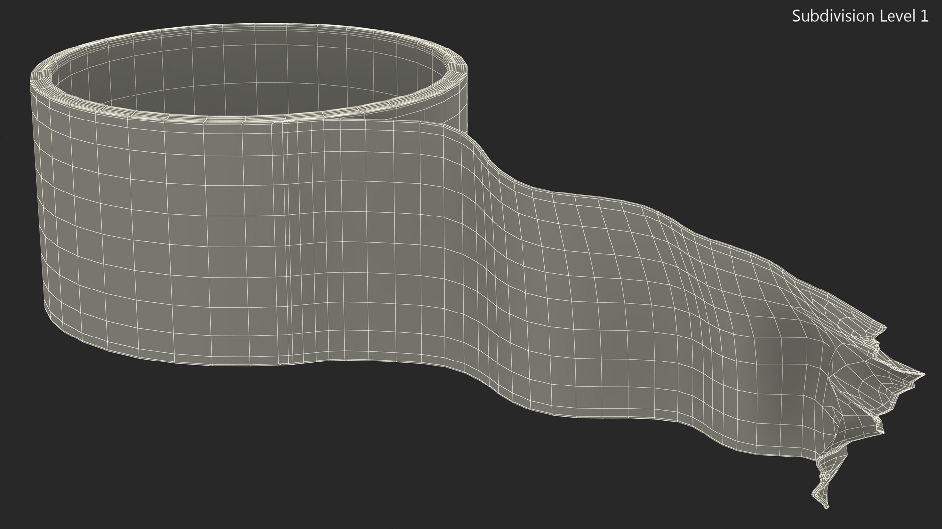 3D Adhesive Tape Roll model