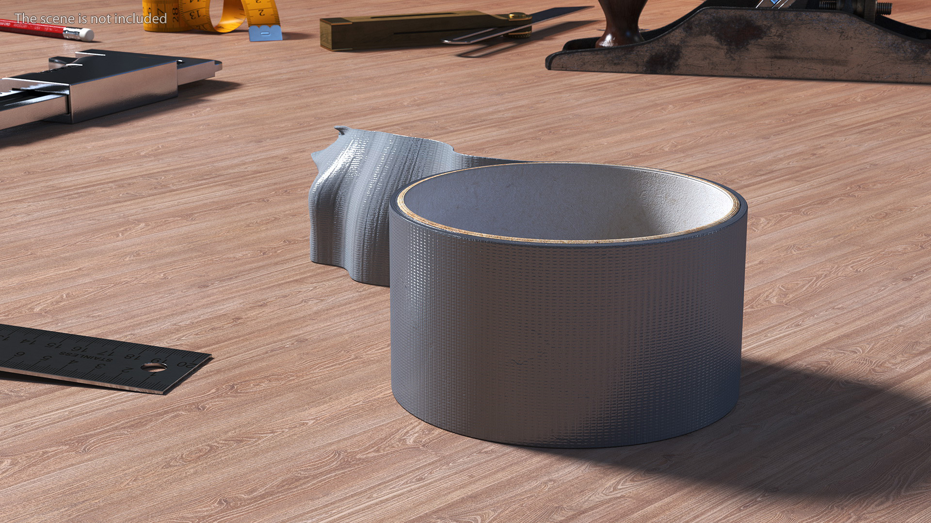 3D Adhesive Tape Roll model