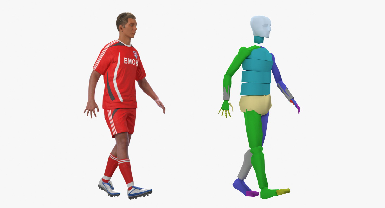 Soccer or Football Player Rigged 3D