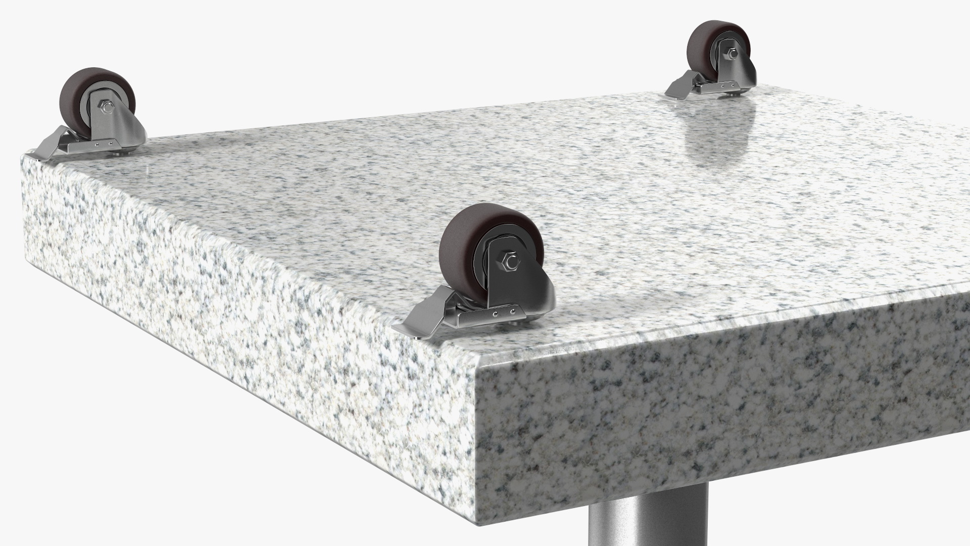 3D Light Granite Base on Wheels model