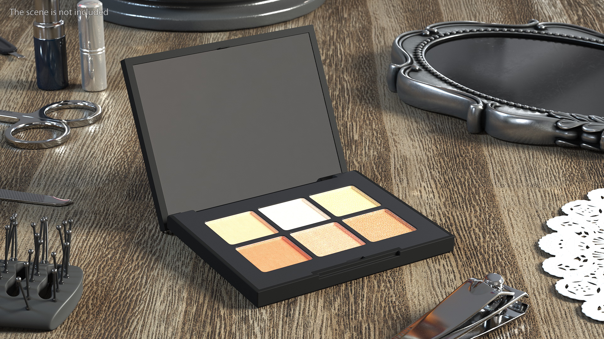 3D NARS Cosmetics Voyageur Eyeshadow Palette Copper model