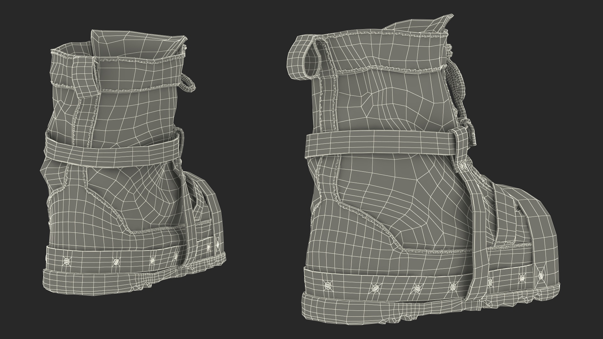 3D model Vintage Diving Boots