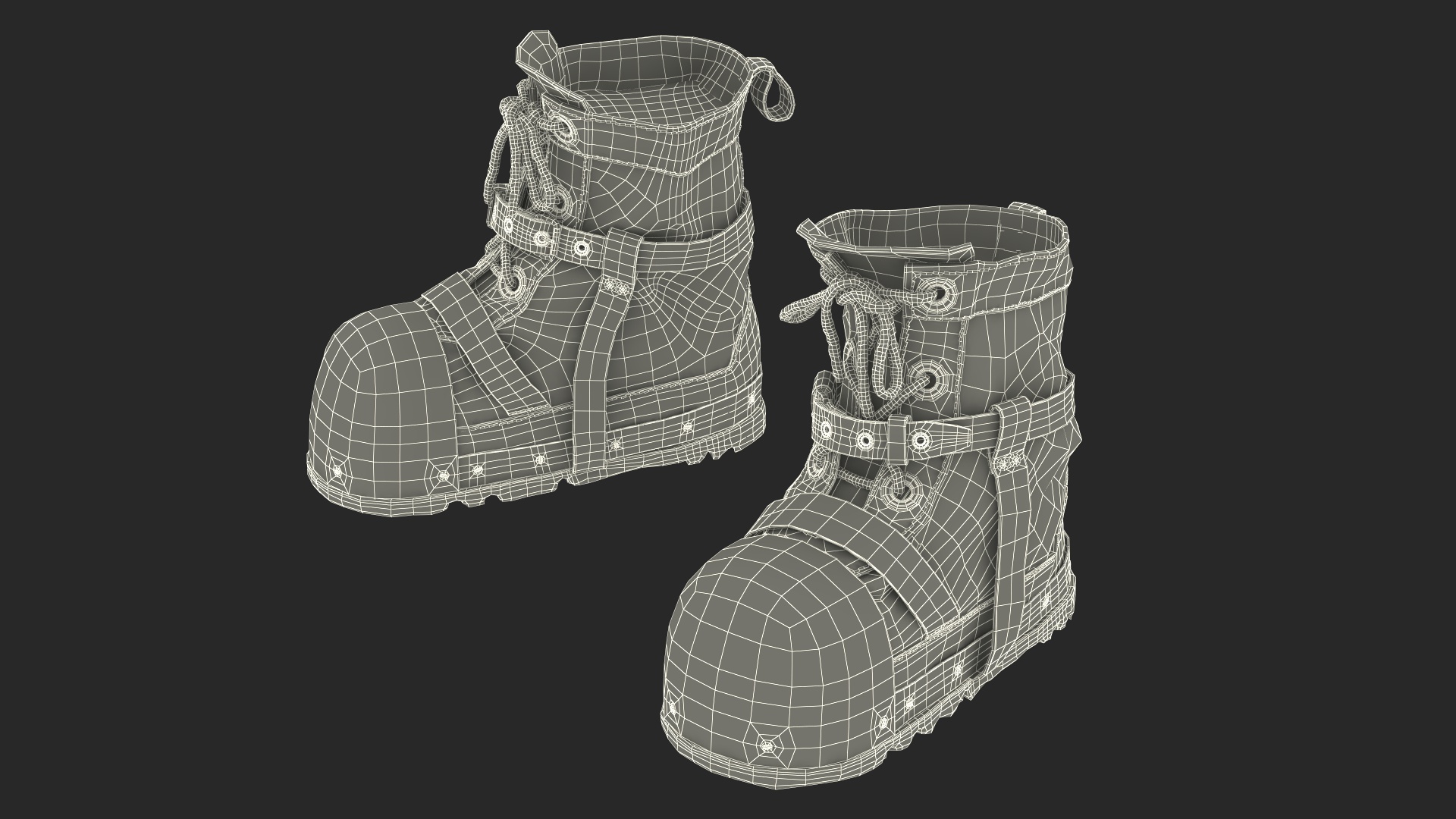 3D model Vintage Diving Boots