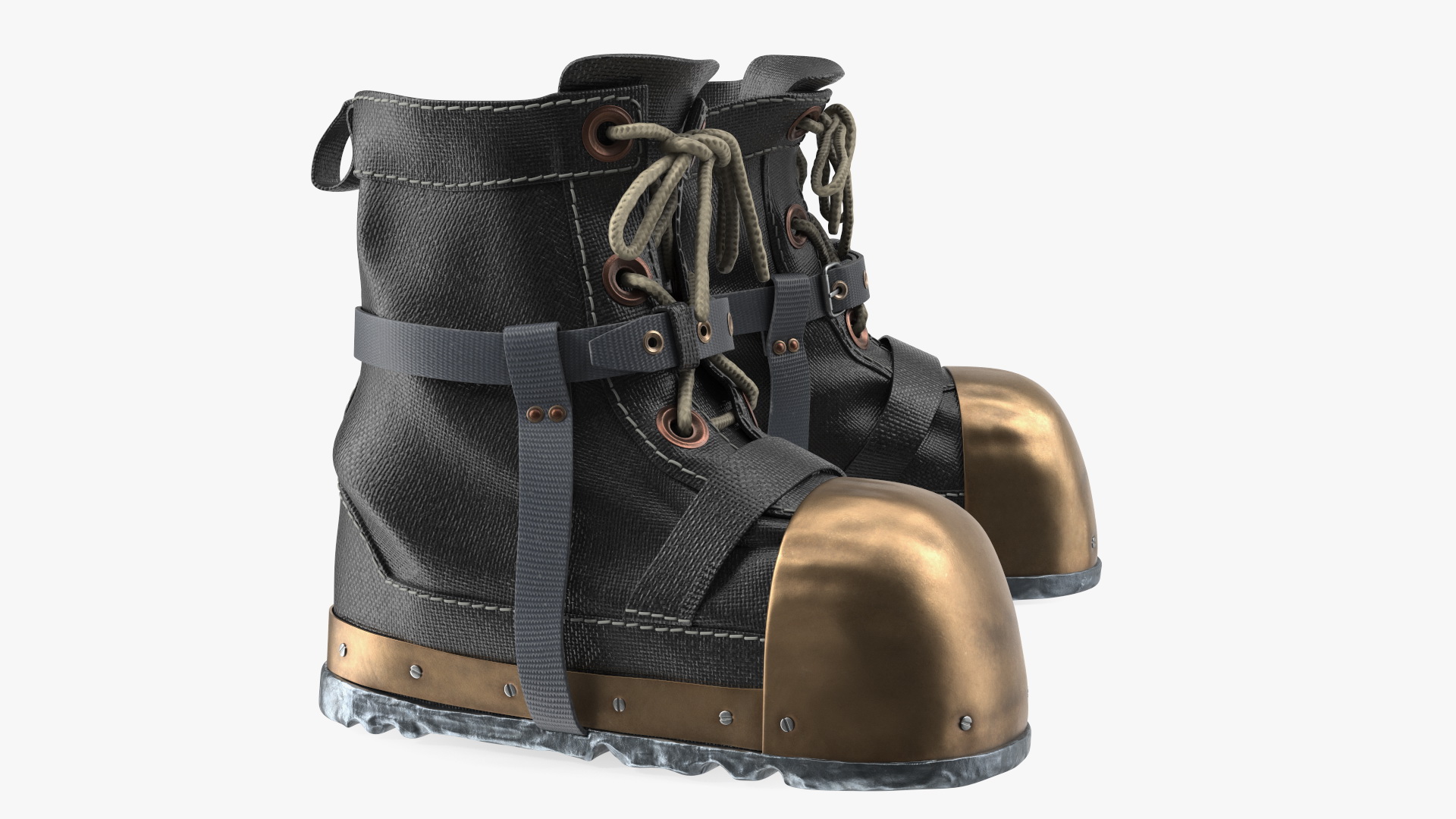 3D model Vintage Diving Boots
