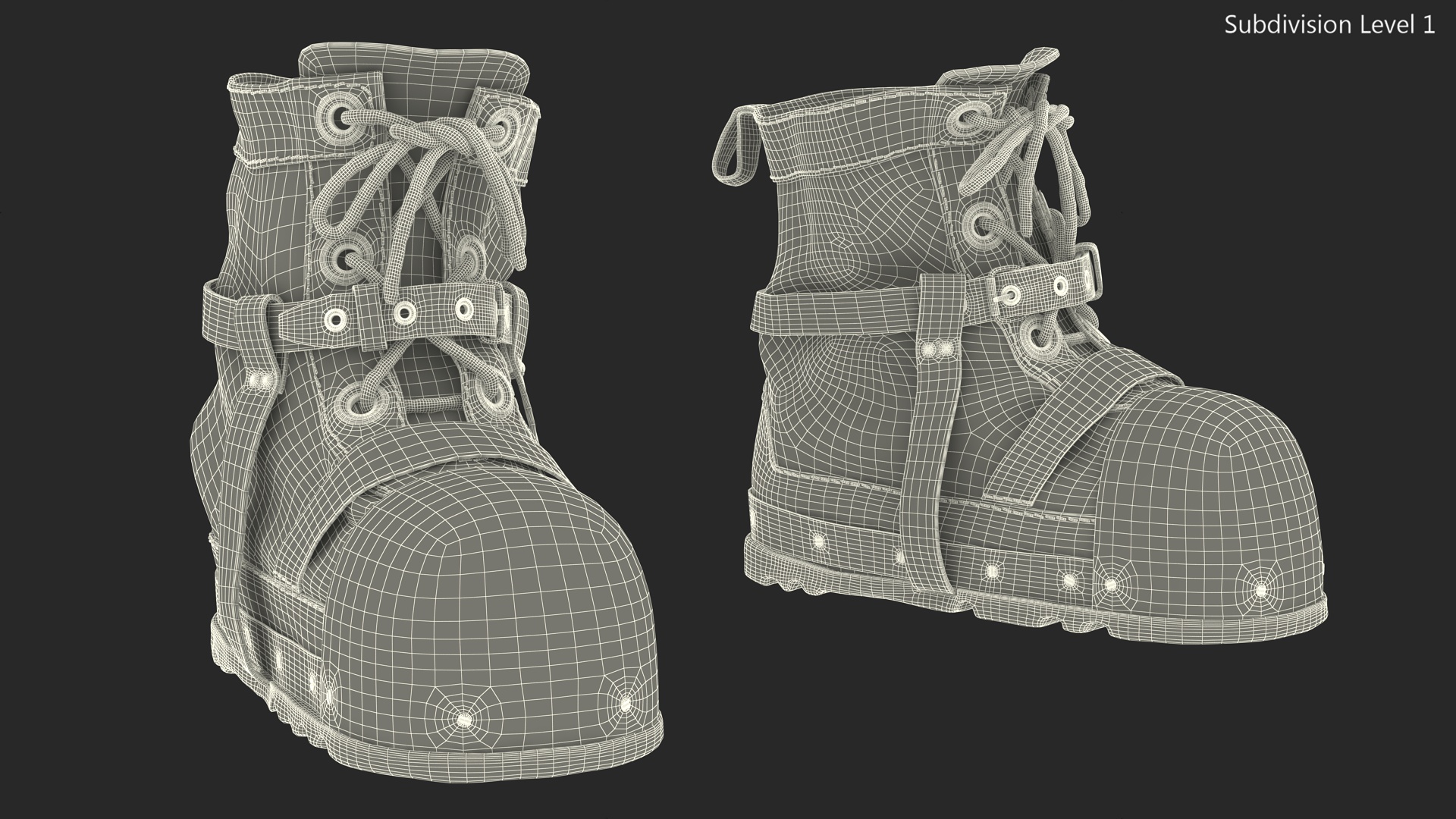 3D model Vintage Diving Boots