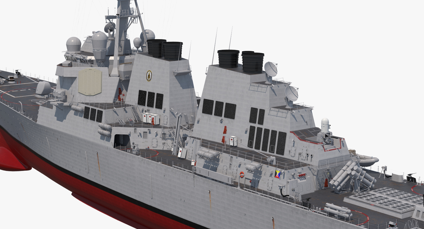 3D Arleigh Burke Destroyer Higgins DDG 76 model