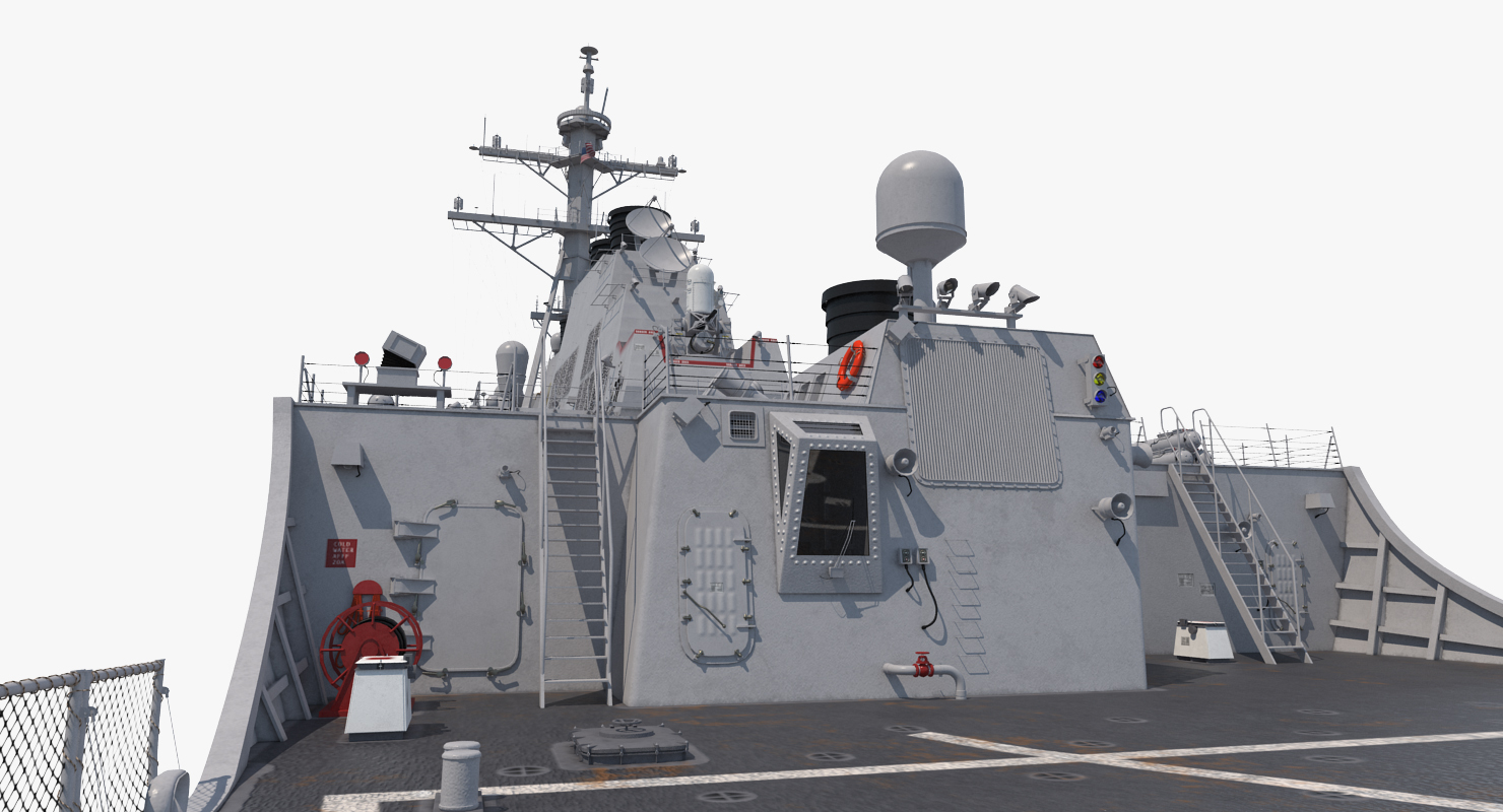 3D Arleigh Burke Destroyer Higgins DDG 76 model