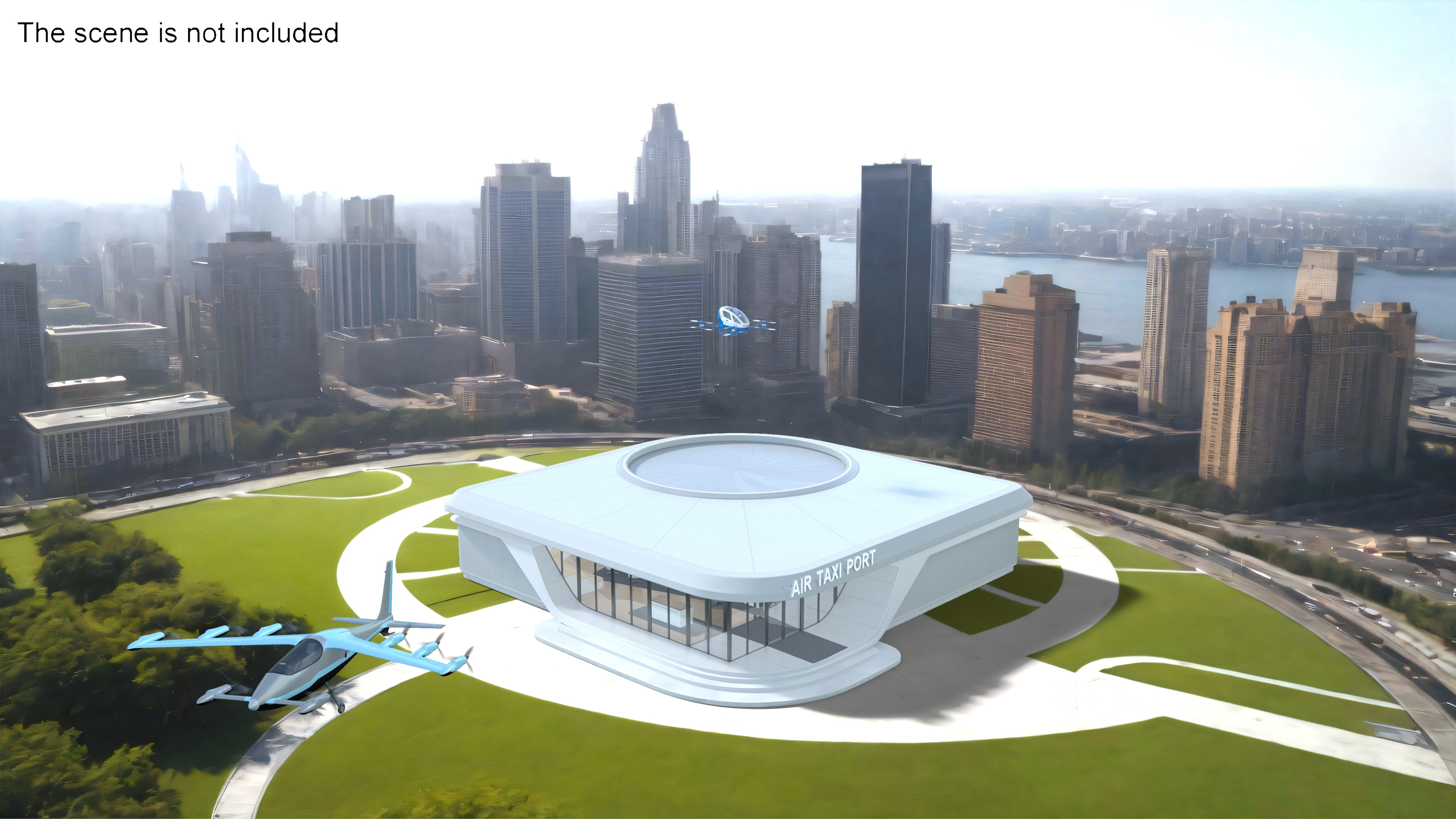 3D Air Taxi Port model