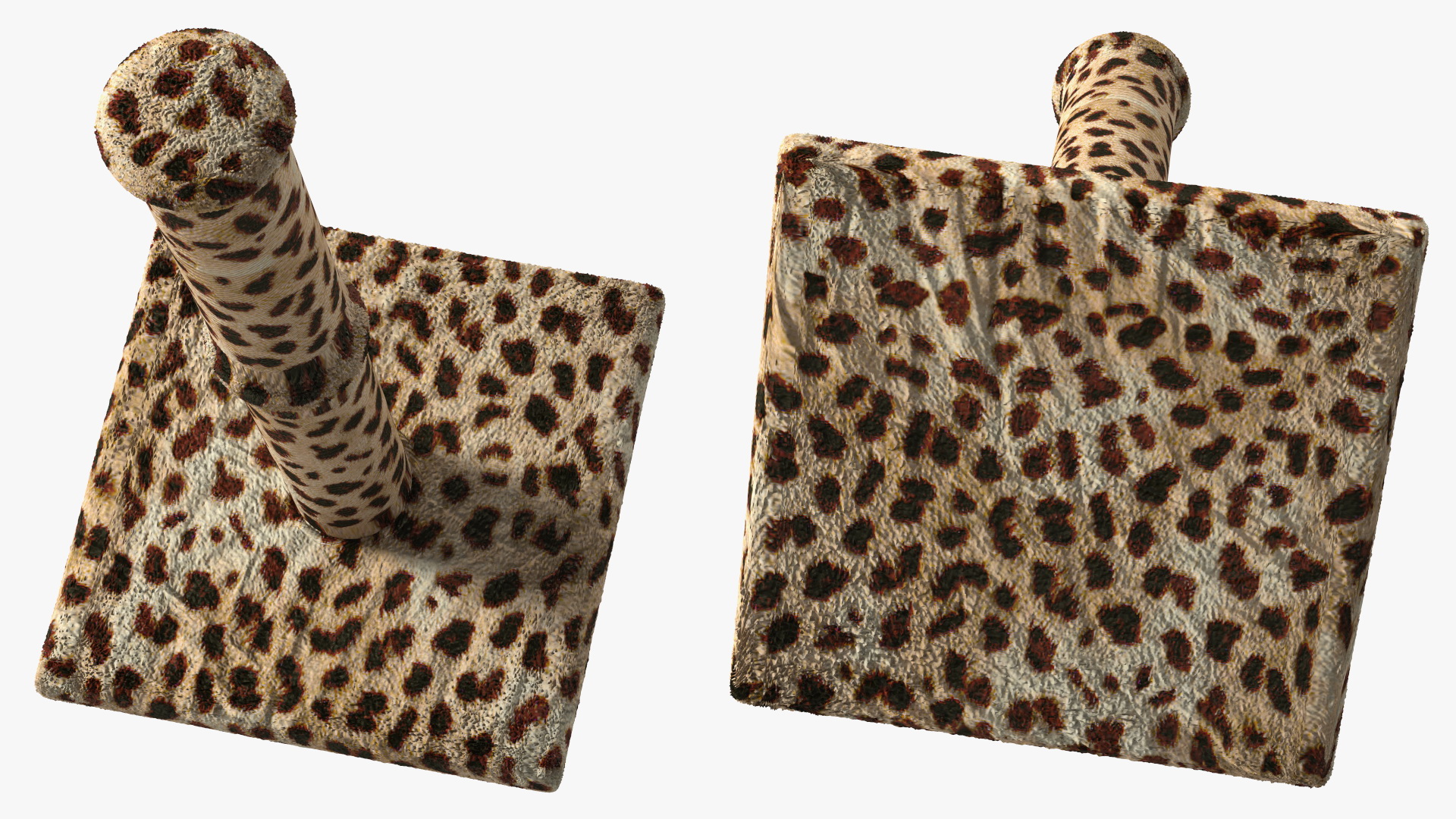 3D Cat Scratching Post Cheetah Spots model