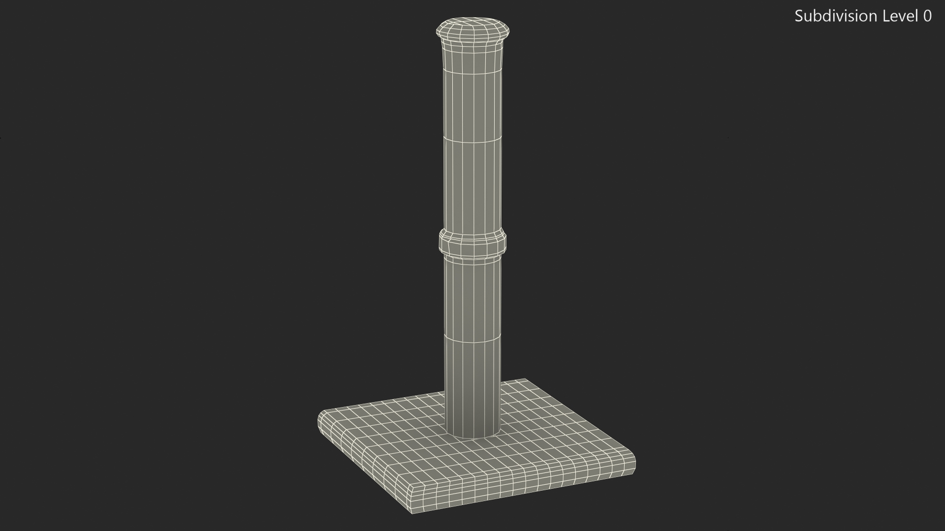 3D Cat Scratching Post Cheetah Spots model