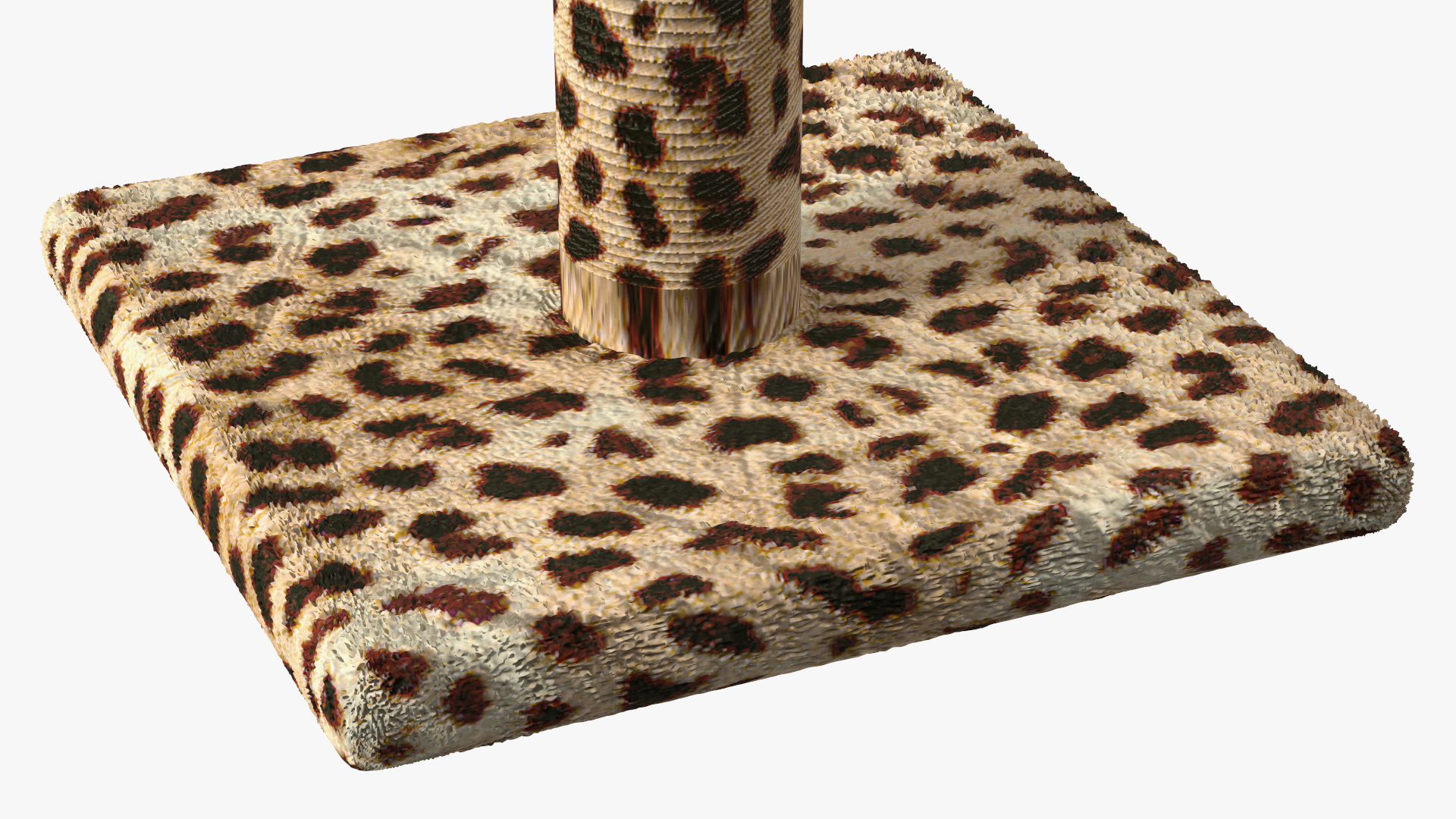 3D Cat Scratching Post Cheetah Spots model
