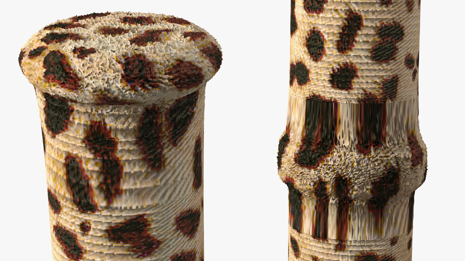 3D Cat Scratching Post Cheetah Spots model