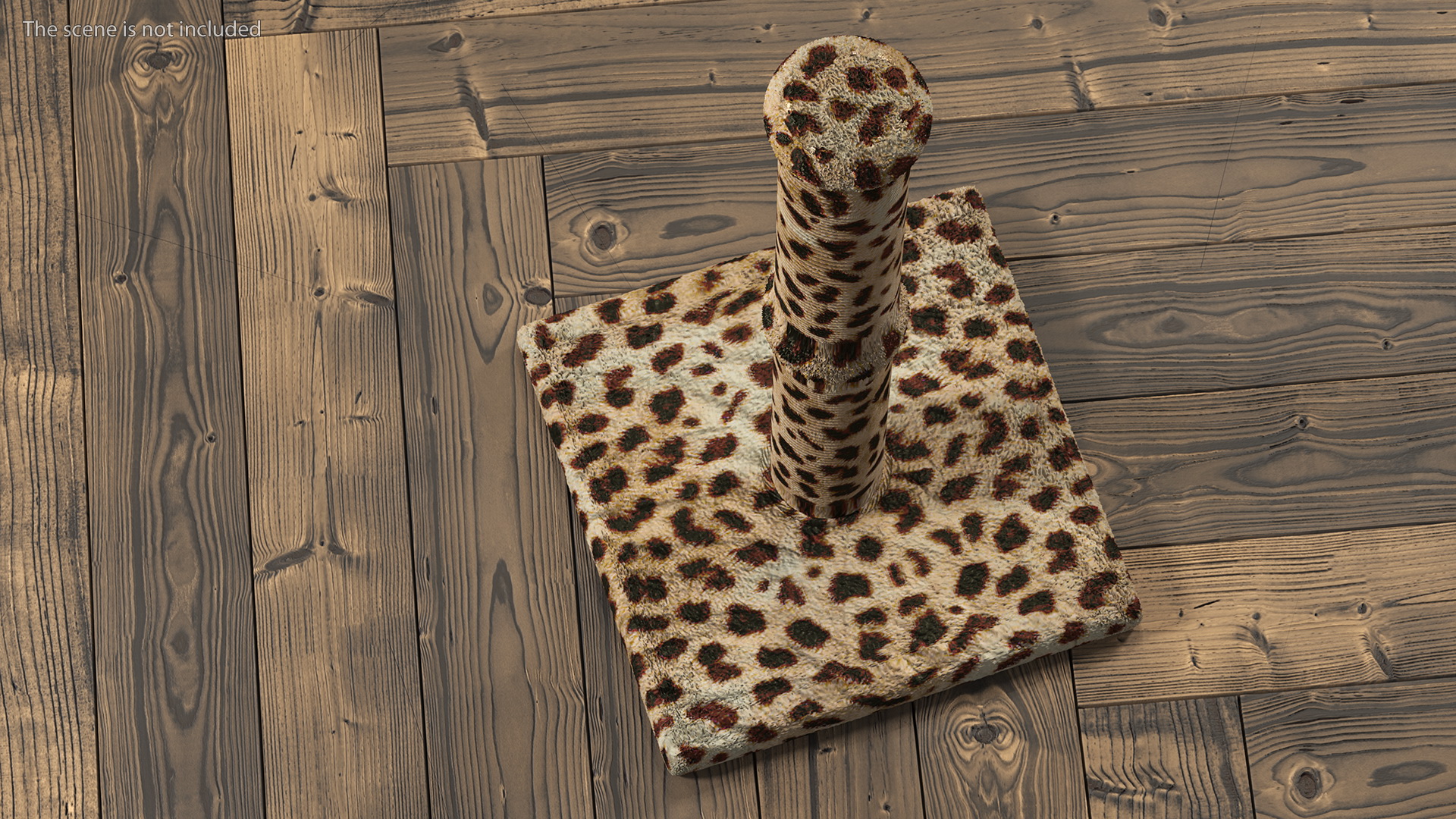 3D Cat Scratching Post Cheetah Spots model