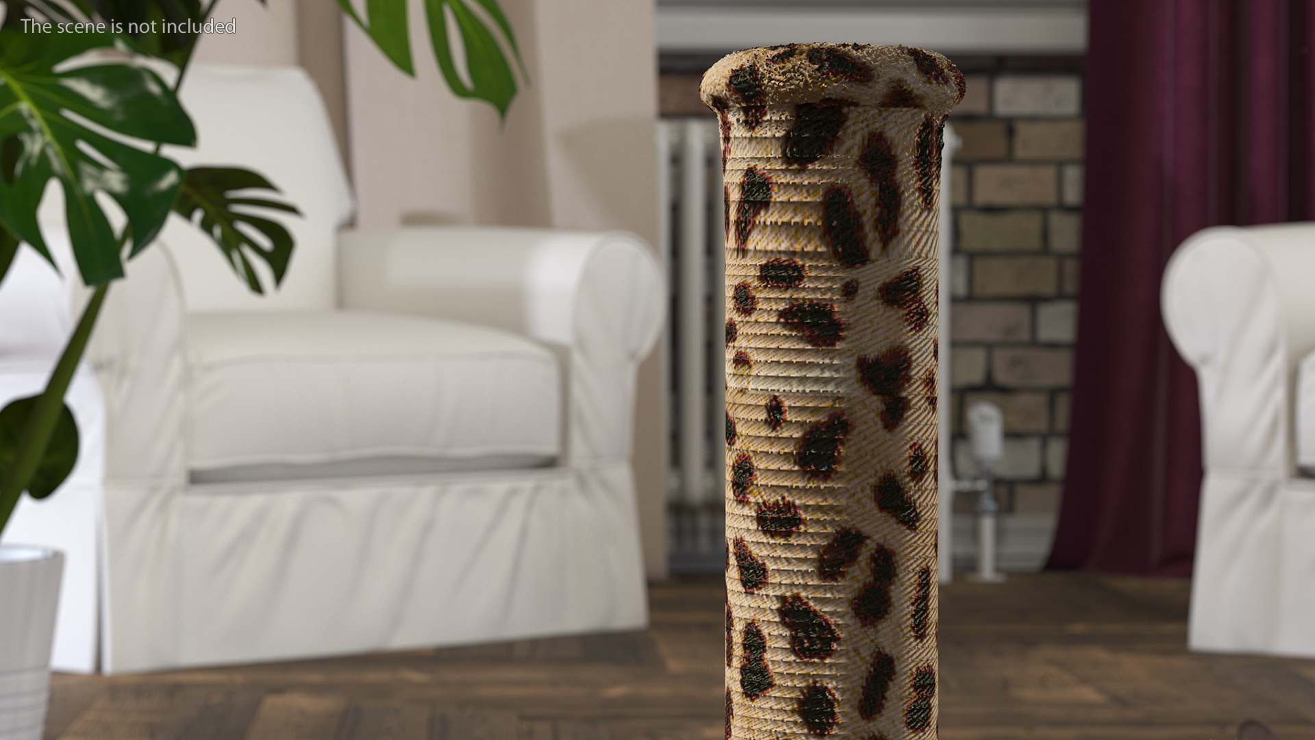 3D Cat Scratching Post Cheetah Spots model