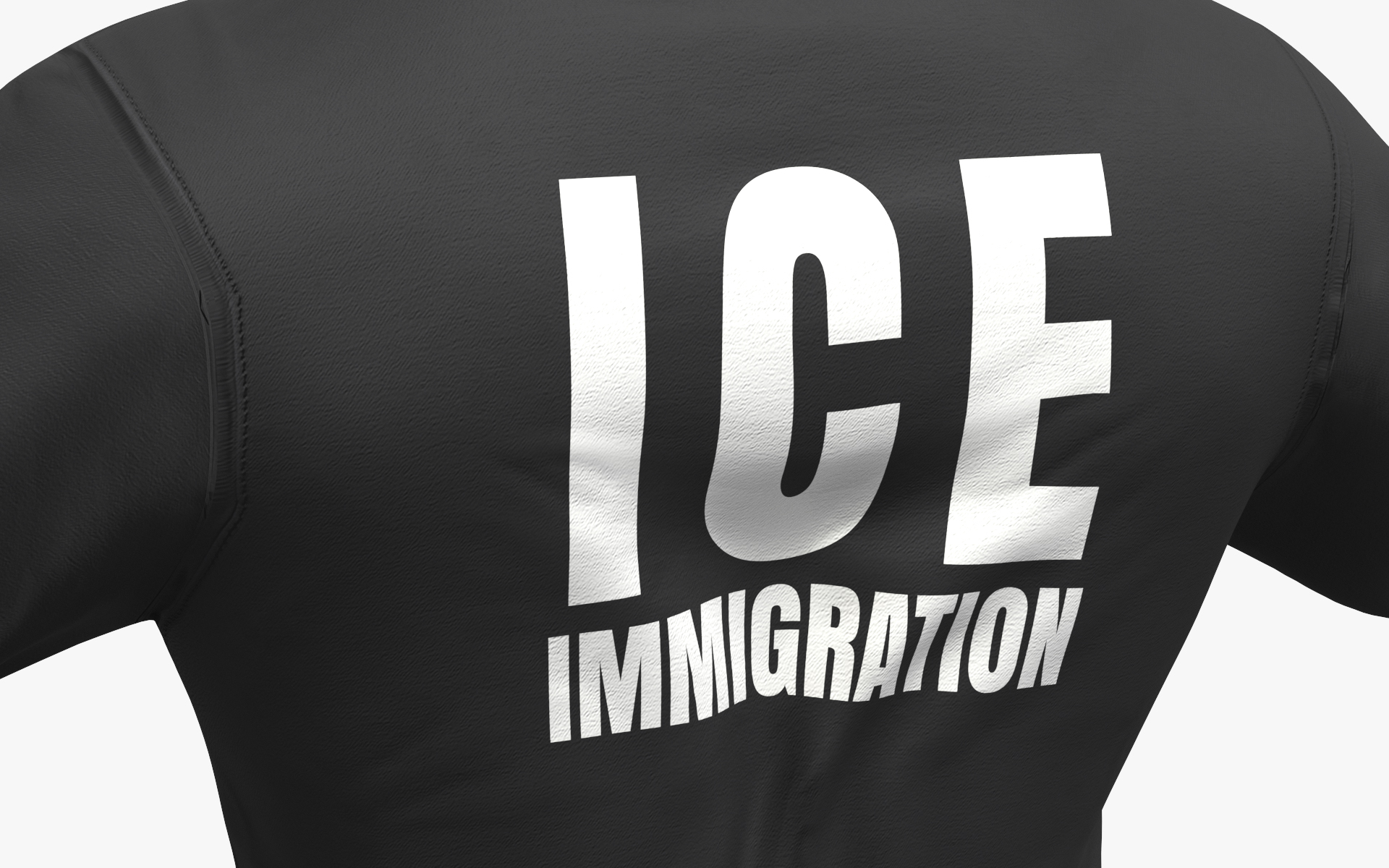 ICE Immigration Jacket Black, view 5