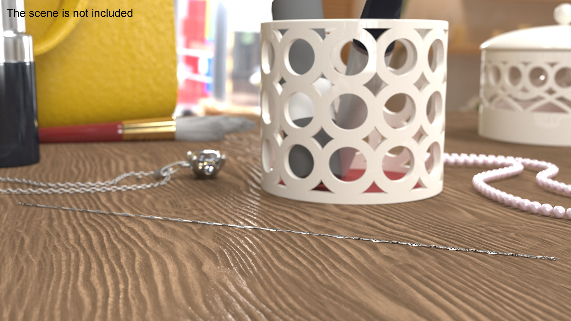 Singapore Chain Silver 3D
