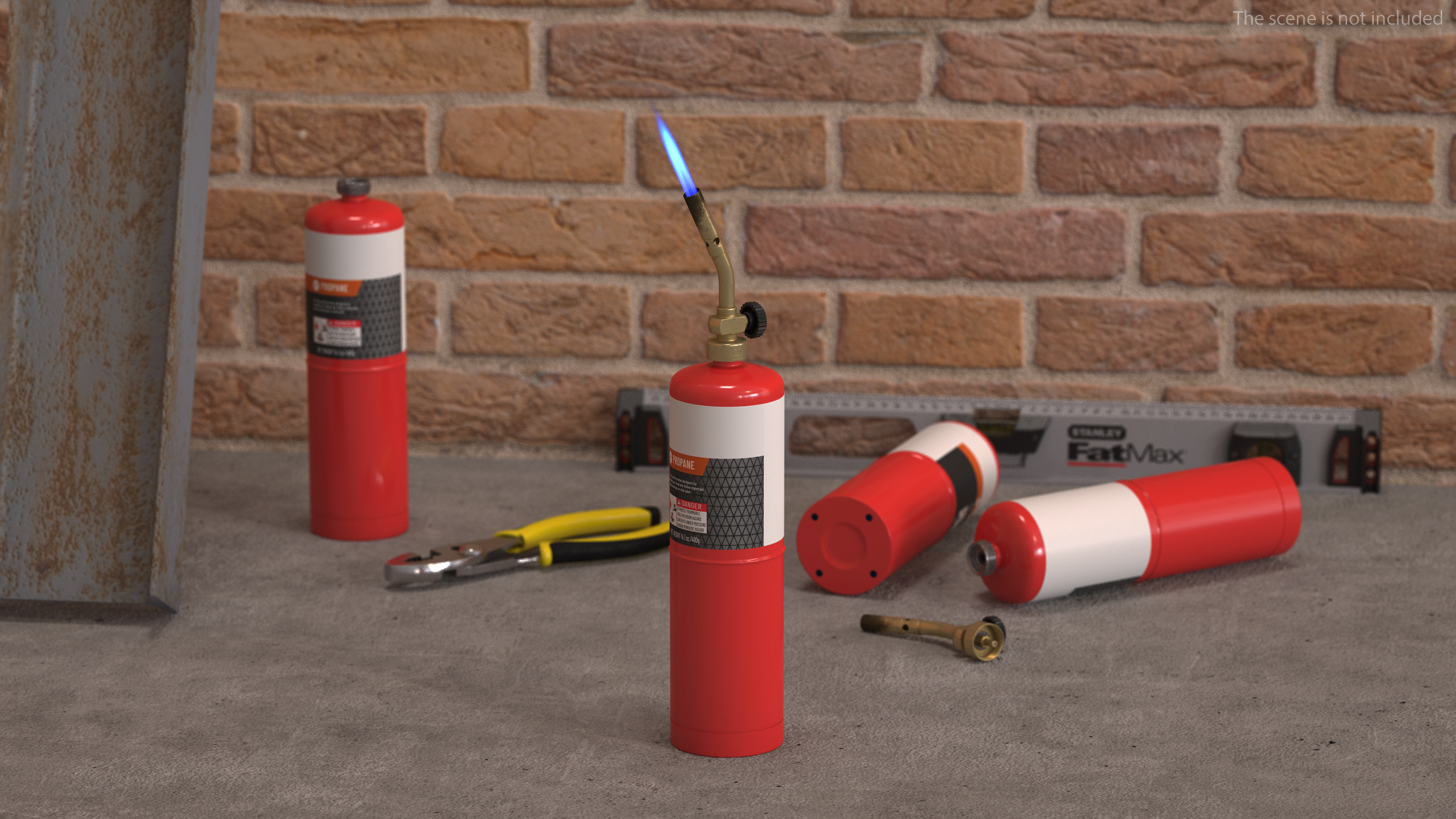 3D Pencil Tip Handheld Propane Torch with Cylinder Kit