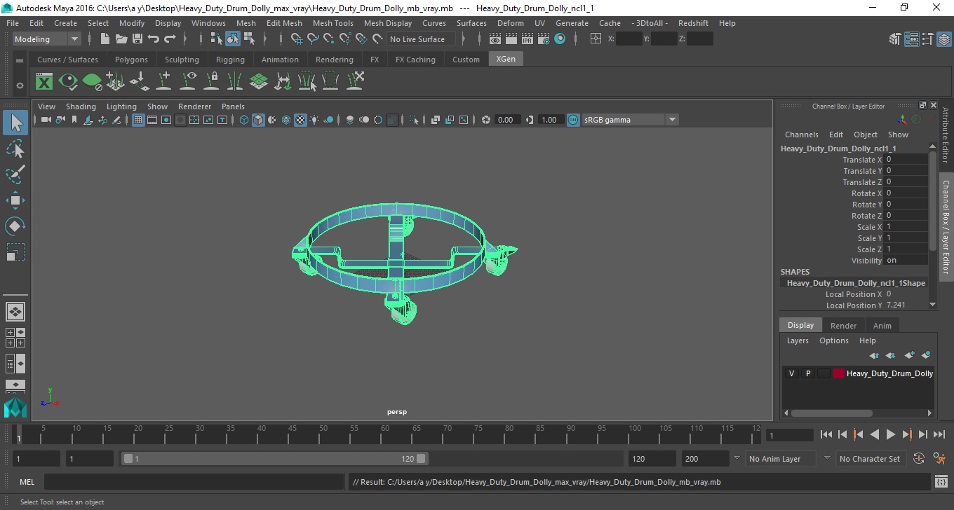 3D Heavy Duty Drum Dolly