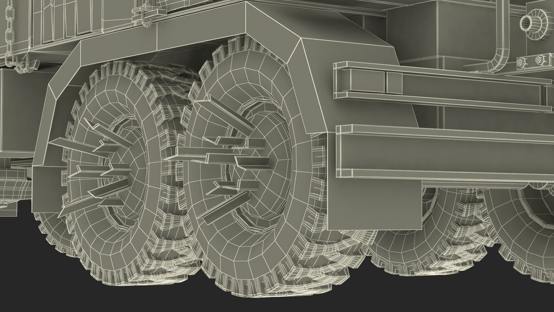 Apocalyptic Truck Rigged 3D model