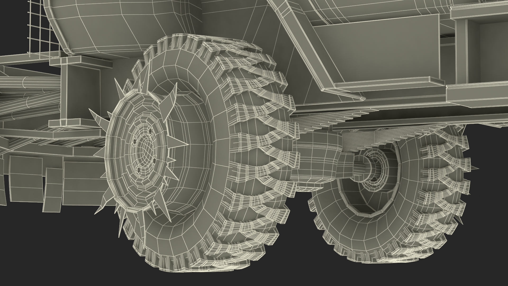 Apocalyptic Truck Rigged 3D model
