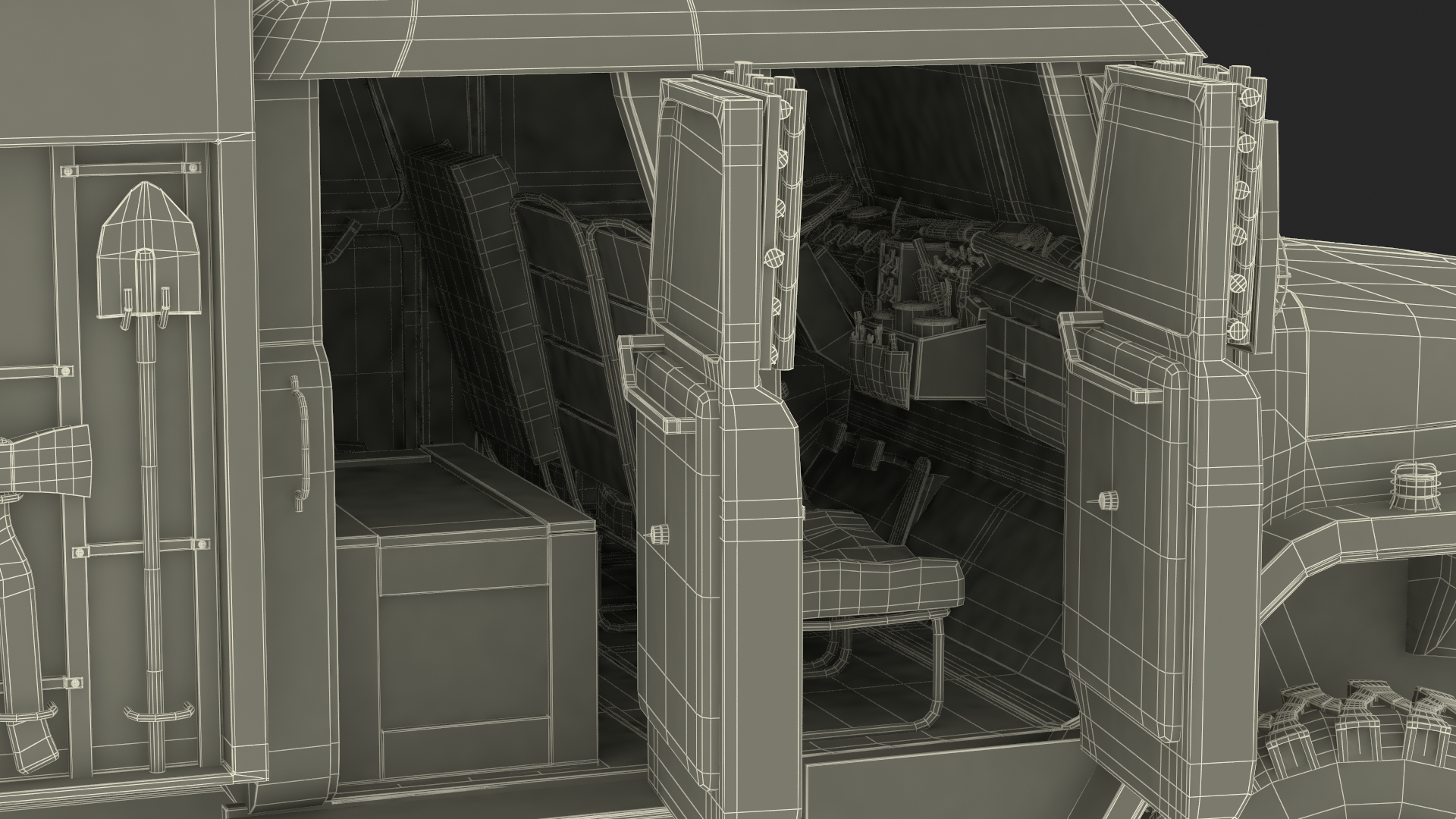 Apocalyptic Truck Rigged 3D model