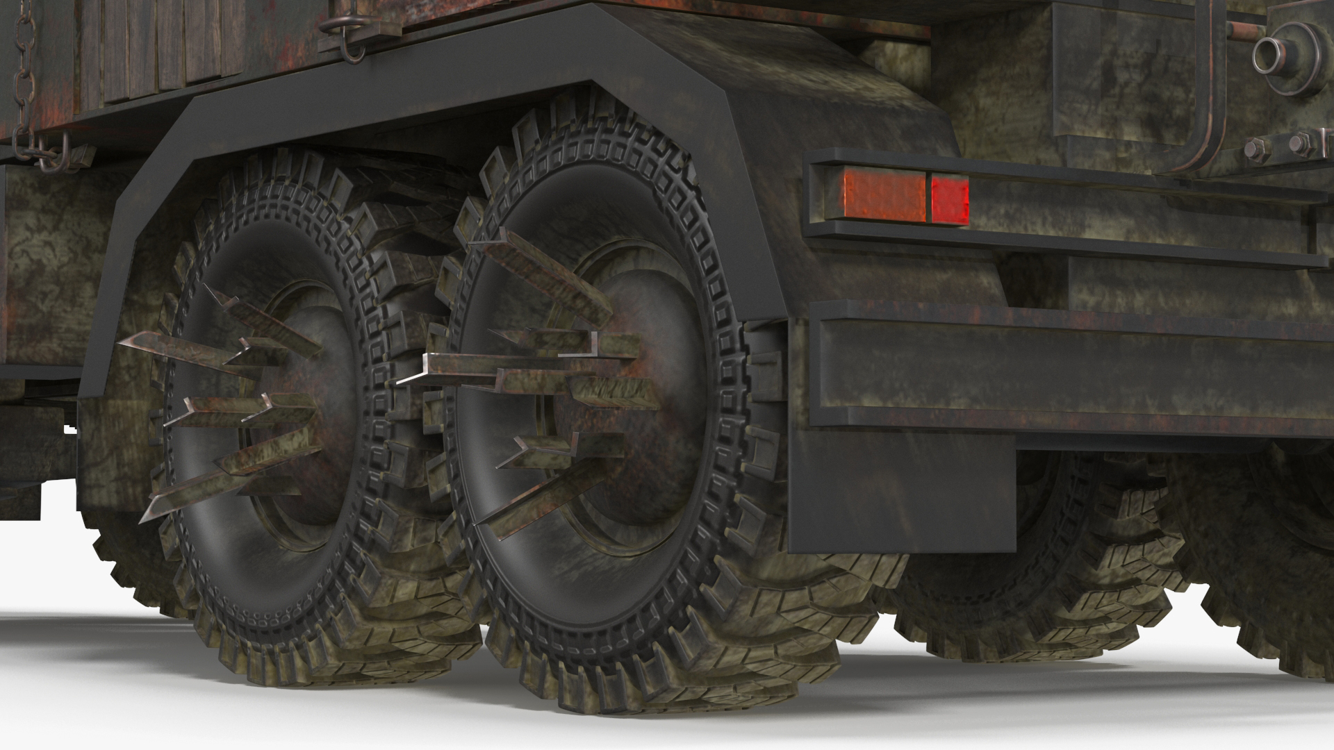Apocalyptic Truck Rigged 3D model
