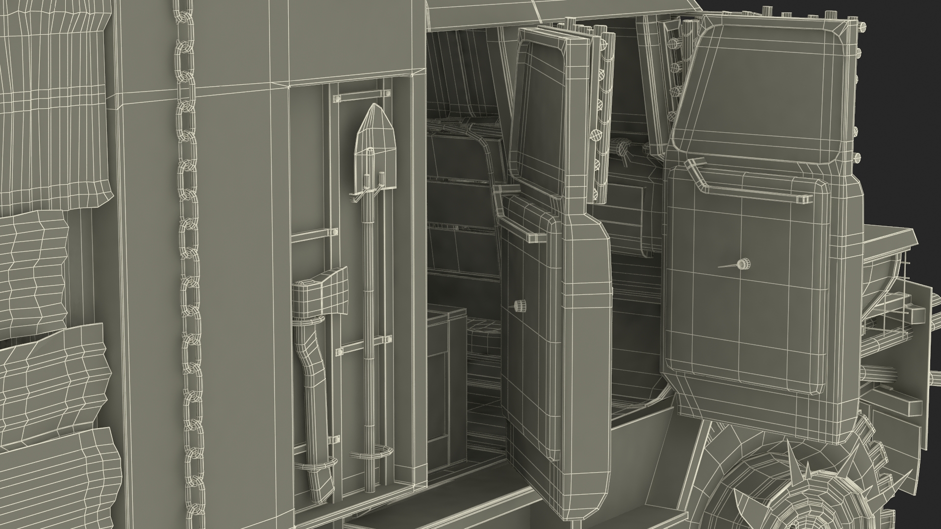 Apocalyptic Truck Rigged 3D model