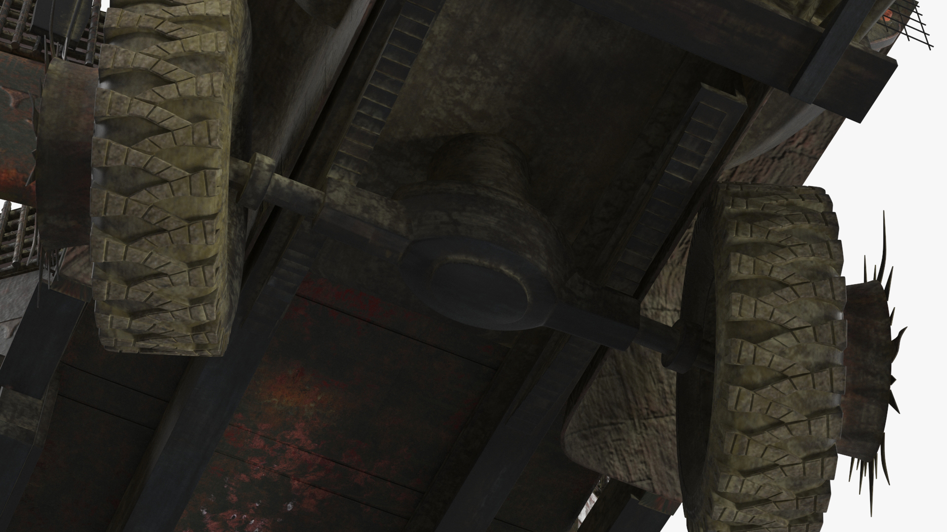Apocalyptic Truck Rigged 3D model