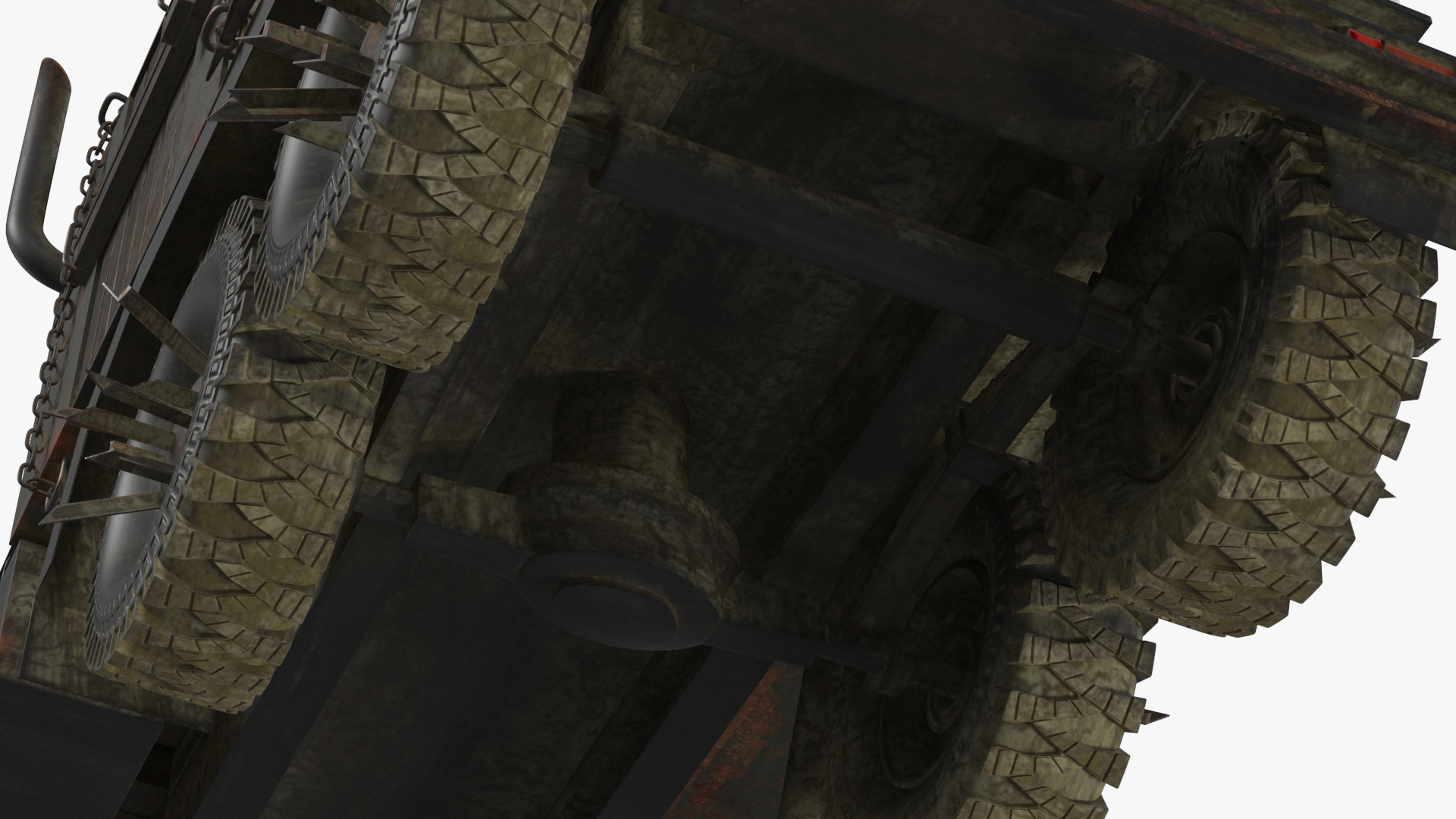 Apocalyptic Truck Rigged 3D model