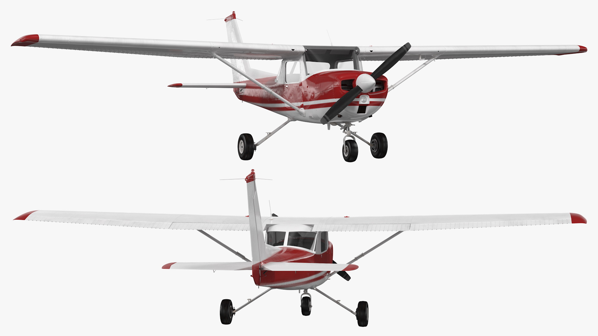 Civil Aircraft Generic Rigged 3D model