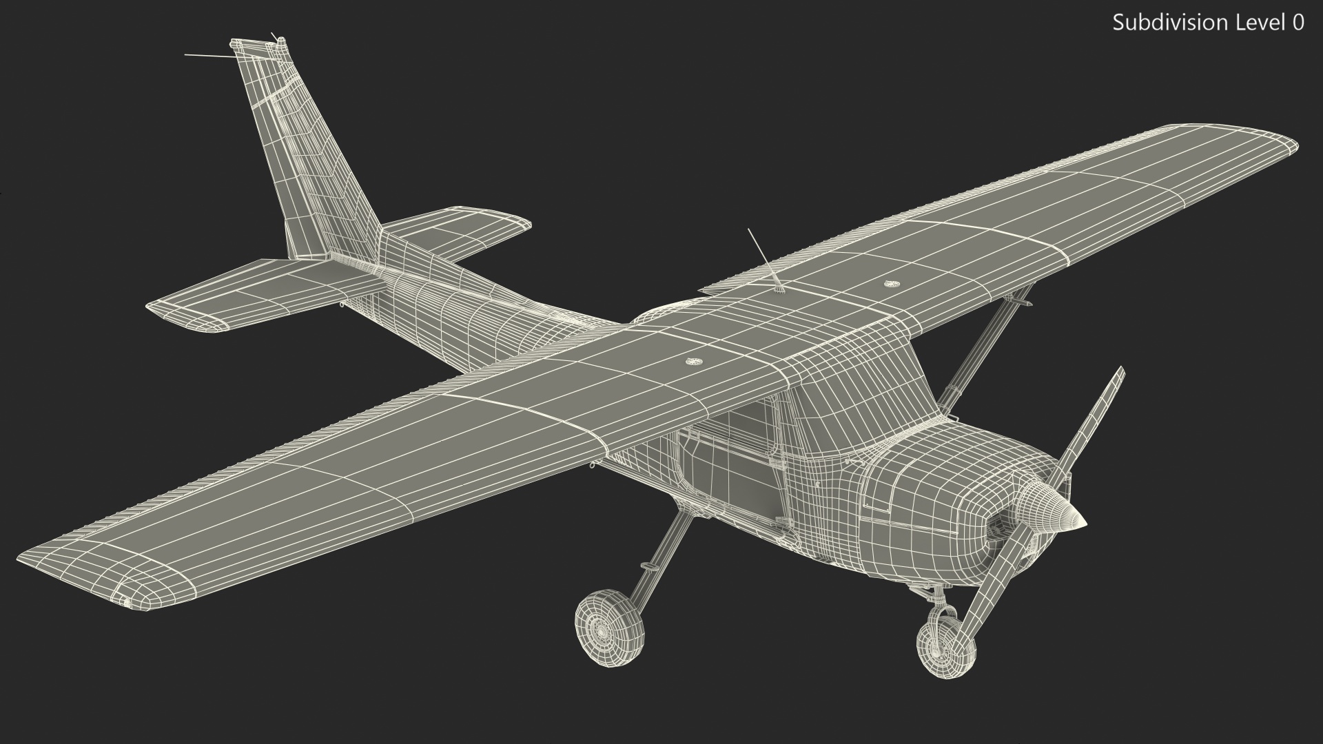 Civil Aircraft Generic Rigged 3D model
