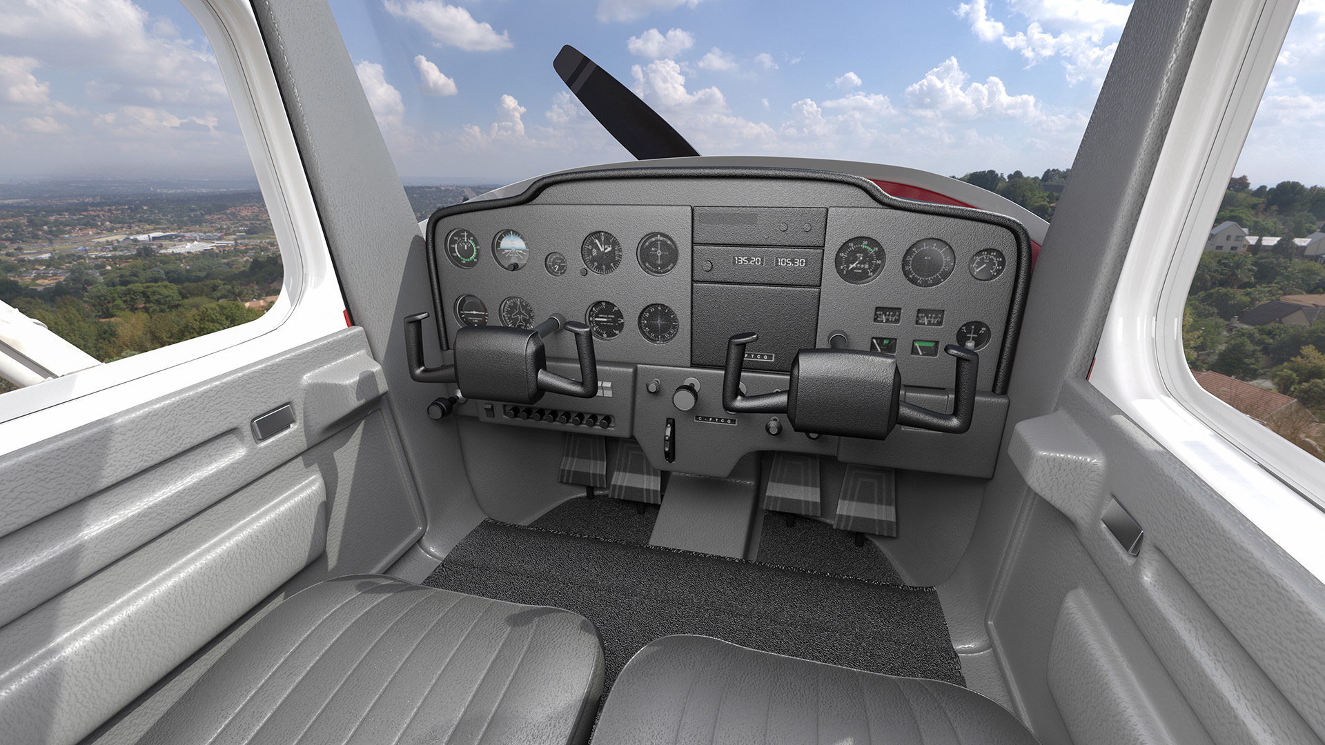 Civil Aircraft Generic Rigged 3D model