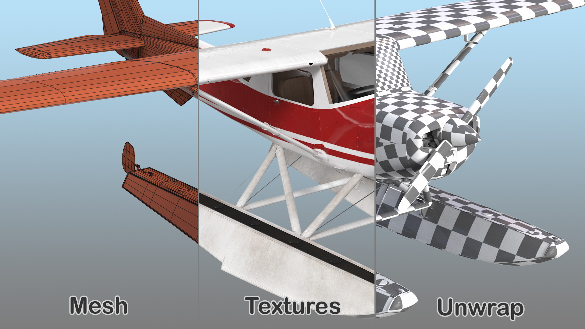 Civil Aircraft Generic Rigged 3D model