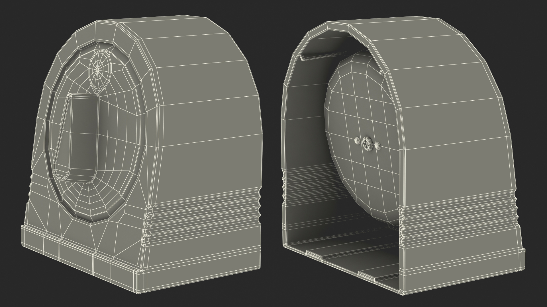 Classic Mechanical Kitchen Timer Rigged 3D model
