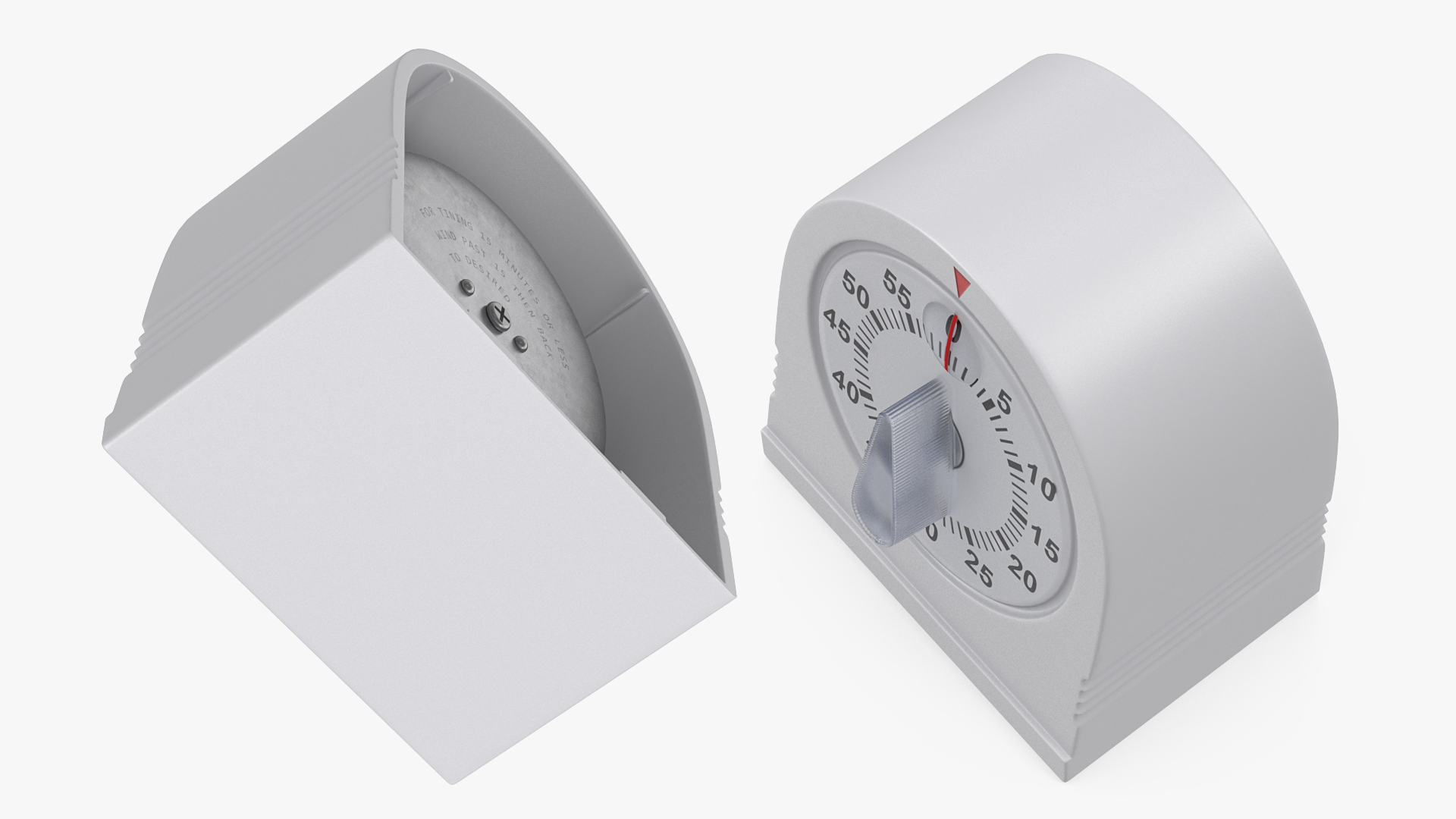 Classic Mechanical Kitchen Timer Rigged 3D model
