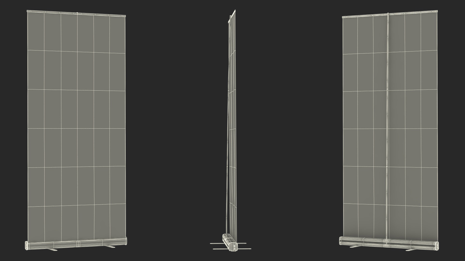 3D model Roll Up Banner Stand