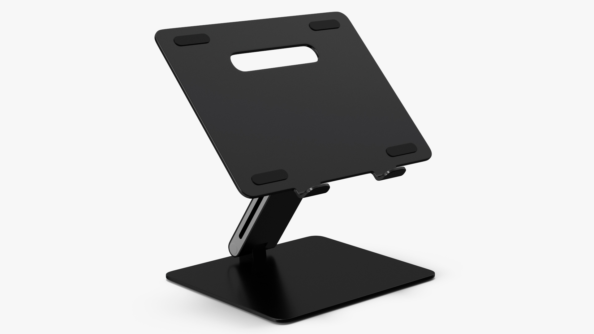 3D Adjustable Laptop Holder Stand Black